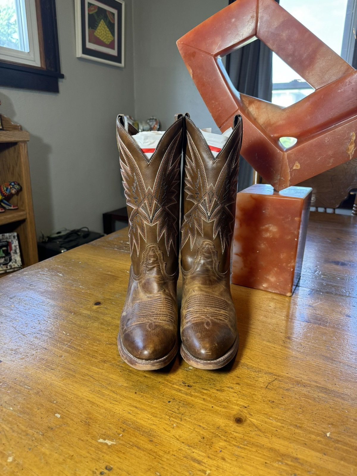Nocona Vintage Nocona Cowboy Boots Sz 7.5 D Size US 7.5 / EU 40-41 - 3 Thumbnail