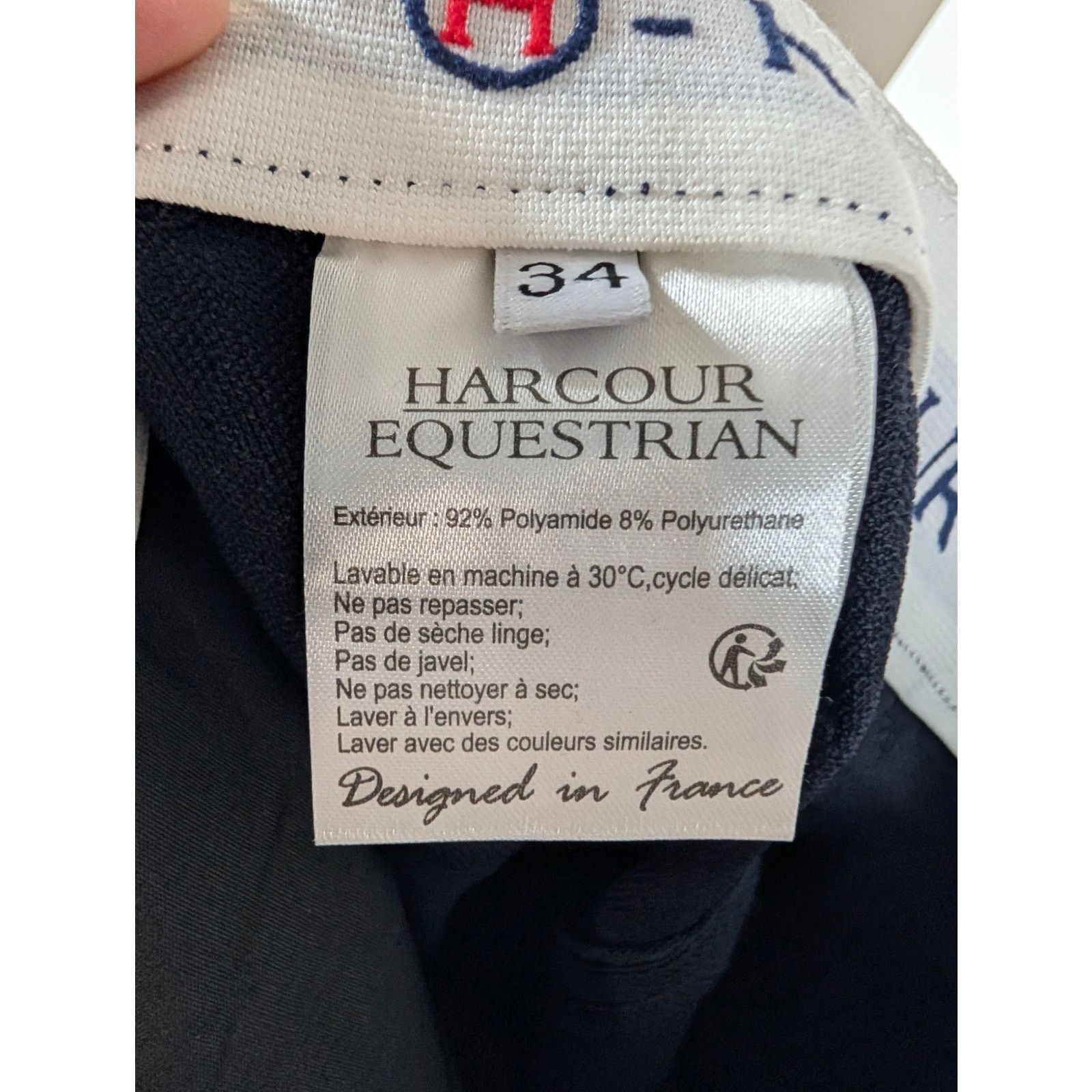 Unknown London Harcour Equestrian Jaltika Riding Breeches Navy Pants Sze 34 Size 34" / US 12 / IT 48 - 6 Thumbnail