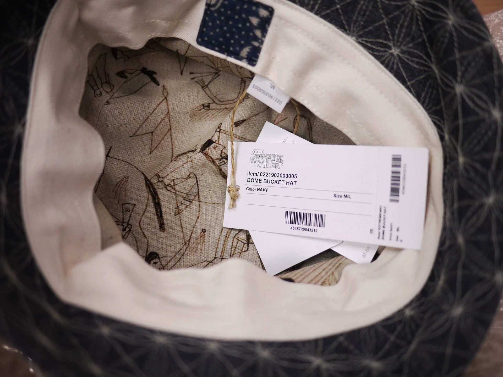 Visvim Visvim 21SS ICT Dome Bucket Hat Navy M-L Size ONE SIZE - 7 Thumbnail
