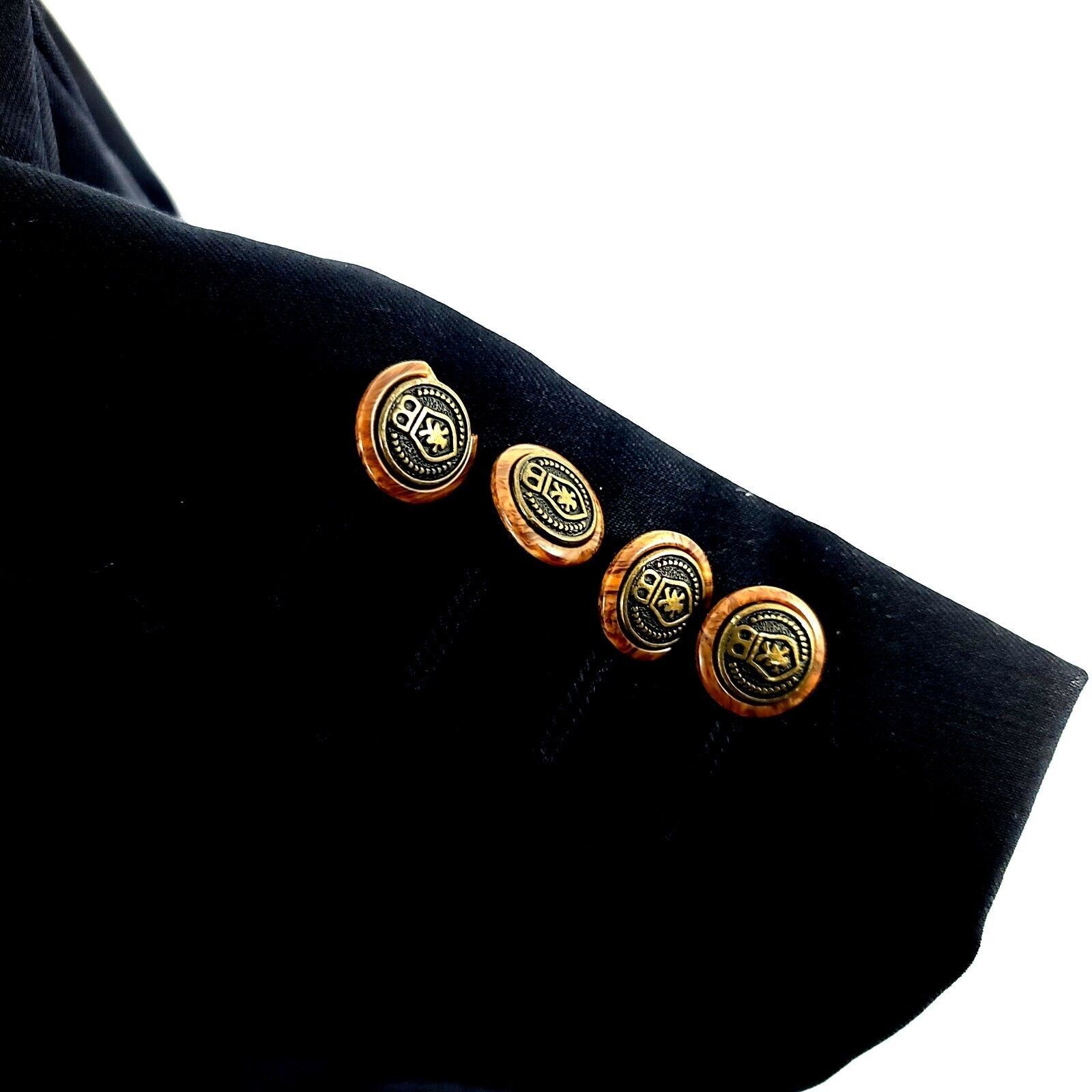 Designer DAMAGED S. Cohen Performance 3 Brown Button Blazer 42R Blue Size 42R - 4 Thumbnail