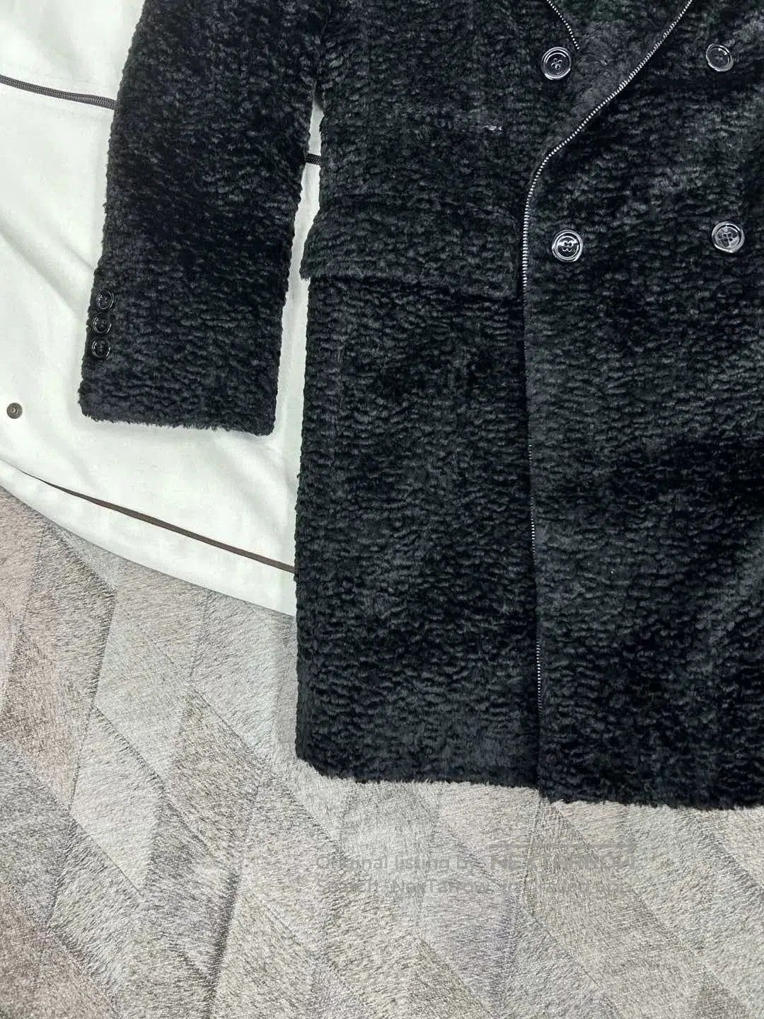 Emporio Armani Emporio Armani Fur-Textured Wool Coat. Size US S / EU 44-46 / 1 - 5 Thumbnail