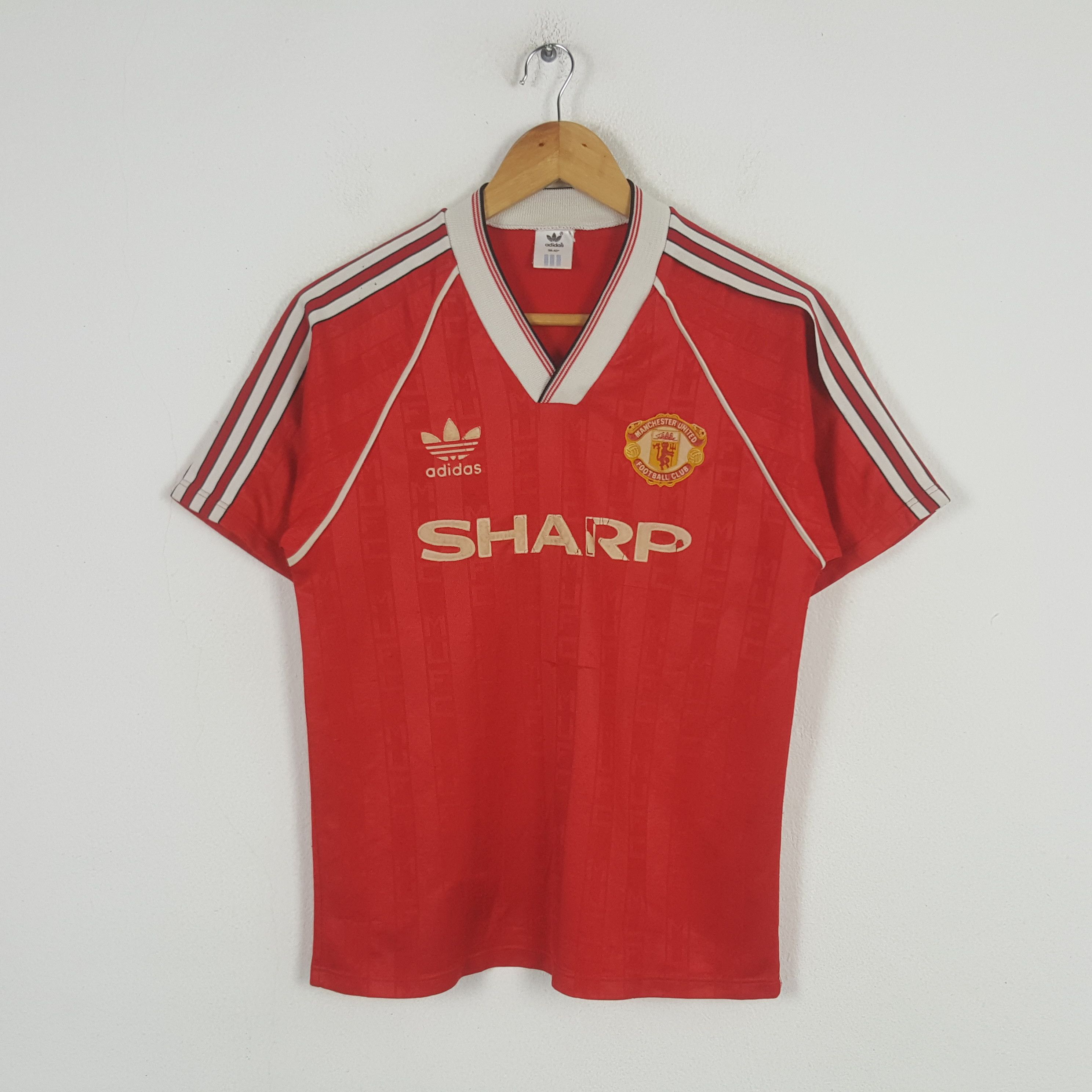 Adidas Vintage Adidas Manchester United 1988 Jersey Tshirt 32 Size US S / EU 44-46 / 1 - 1 Thumbnail