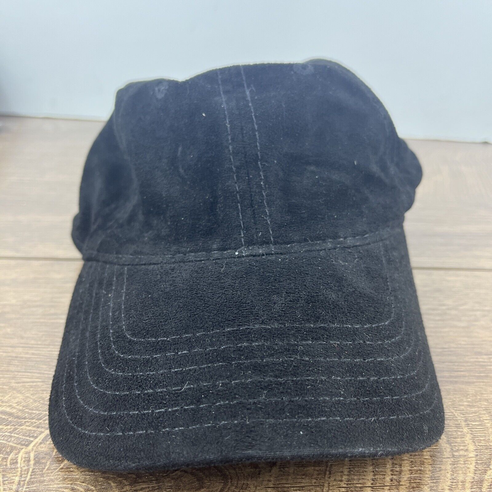 Other Plain Black Baseball Hat Cap Running Black Hat Adjustable Ad Size ONE SIZE - 2 Thumbnail