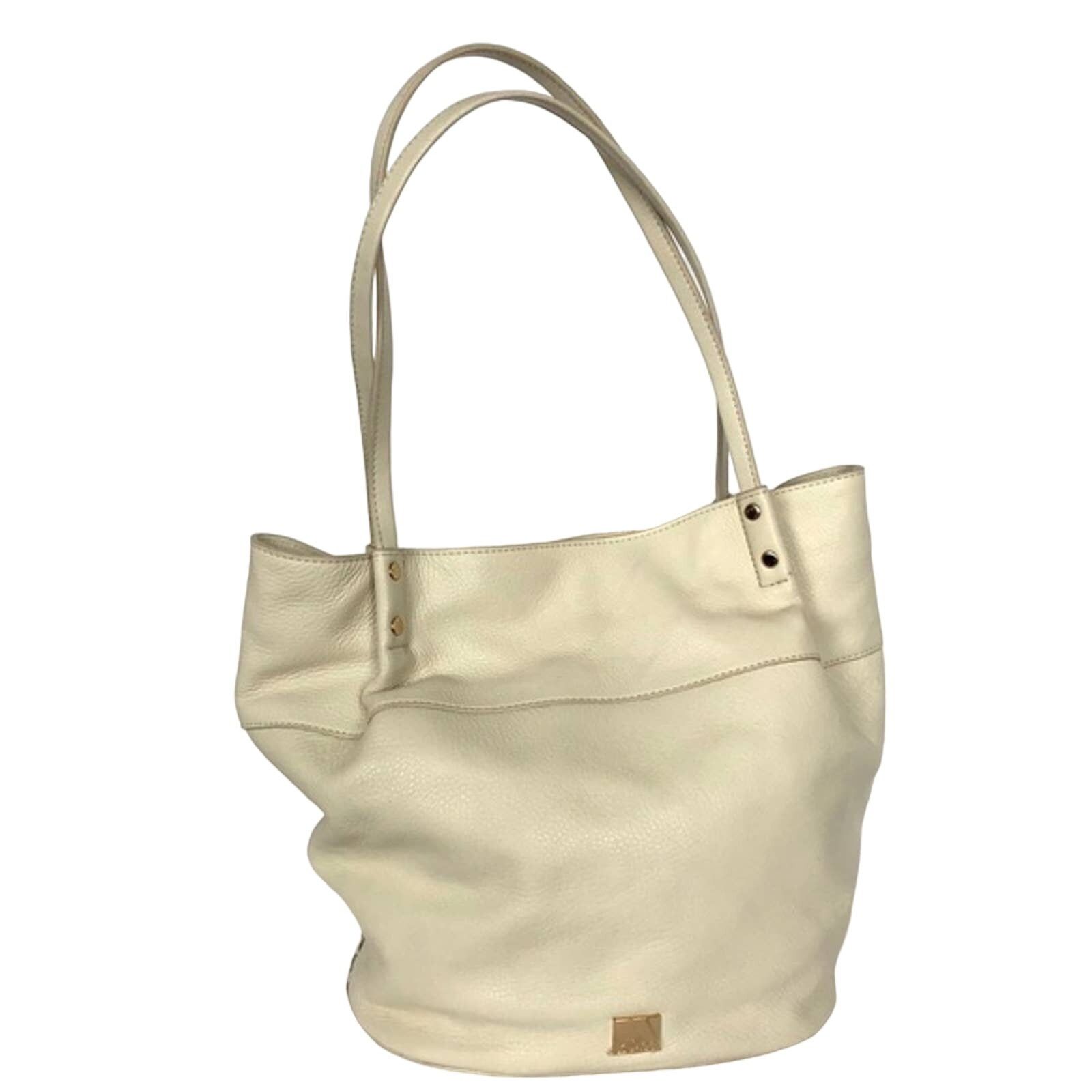 Other Kooba Leather Brown Shoulder Bag Tote White Denim Size ONE SIZE - 16 Thumbnail