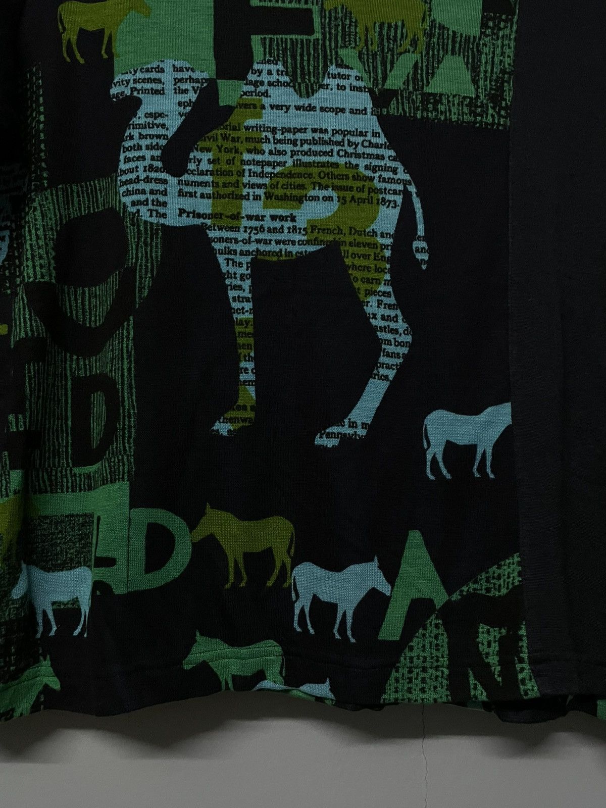 Beauty Beast Vintage Japan Designer Trois Onze Cinq Poem Art Longsleeve Size US M / EU 48-50 / 2 - 11 Thumbnail