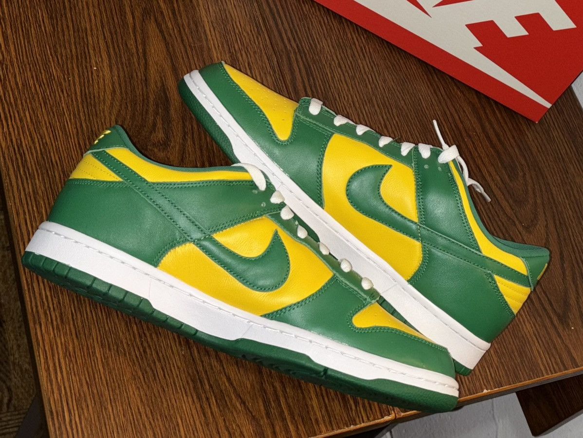 Nike Nike Dunk Low SP Brazil Yellow Green Size US 11 / EU 44 - 2 Thumbnail