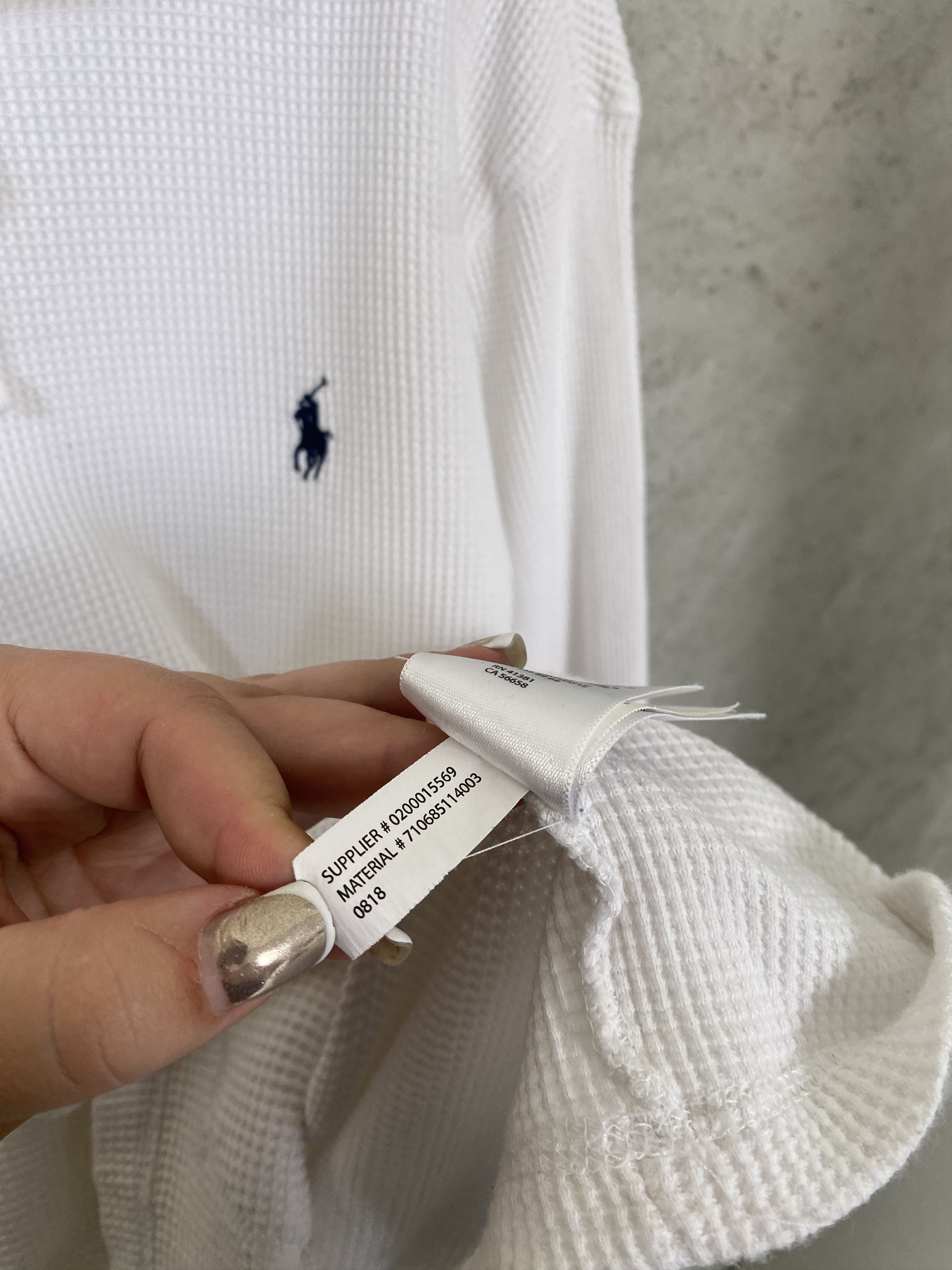Polo Ralph Lauren Polo Ralph Lauren white waffle hoodie oldmoney casual Size US L / EU 52-54 / 3 - 5 Thumbnail