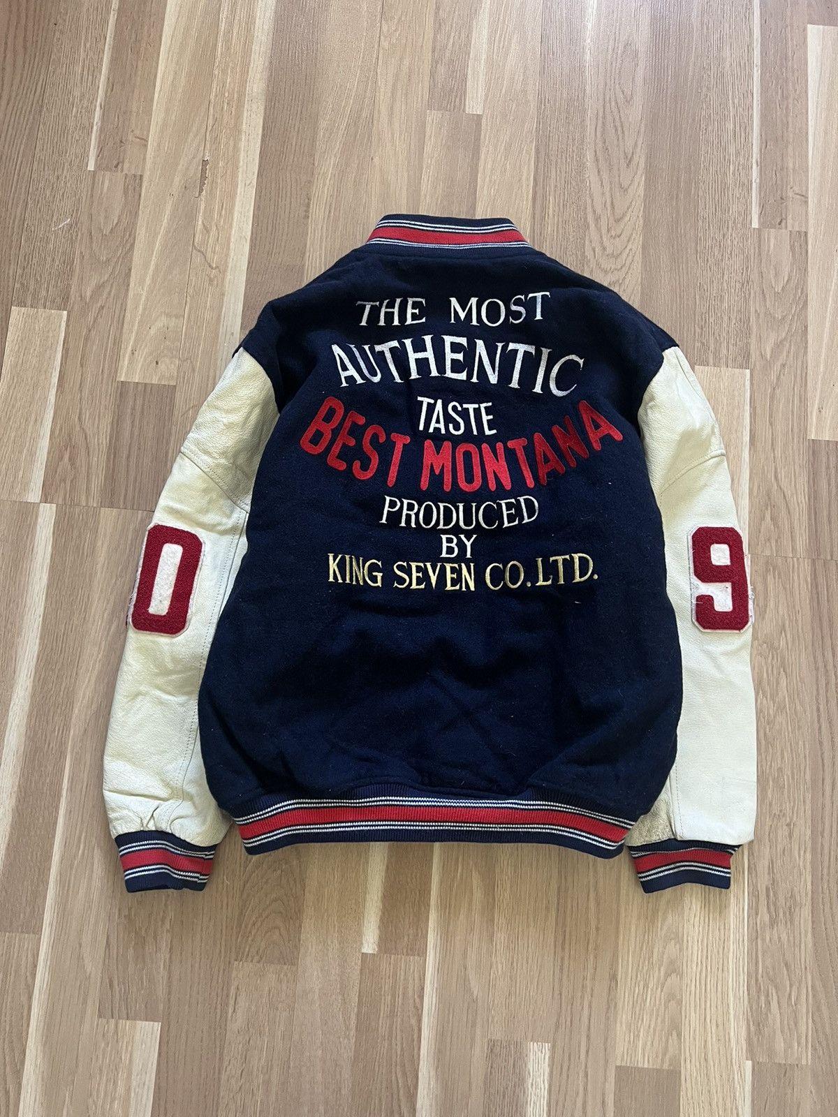 Vintage Vintage rare best montana varsity leather bomber 90s archive Size US M / EU 48-50 / 2 - 6 Thumbnail