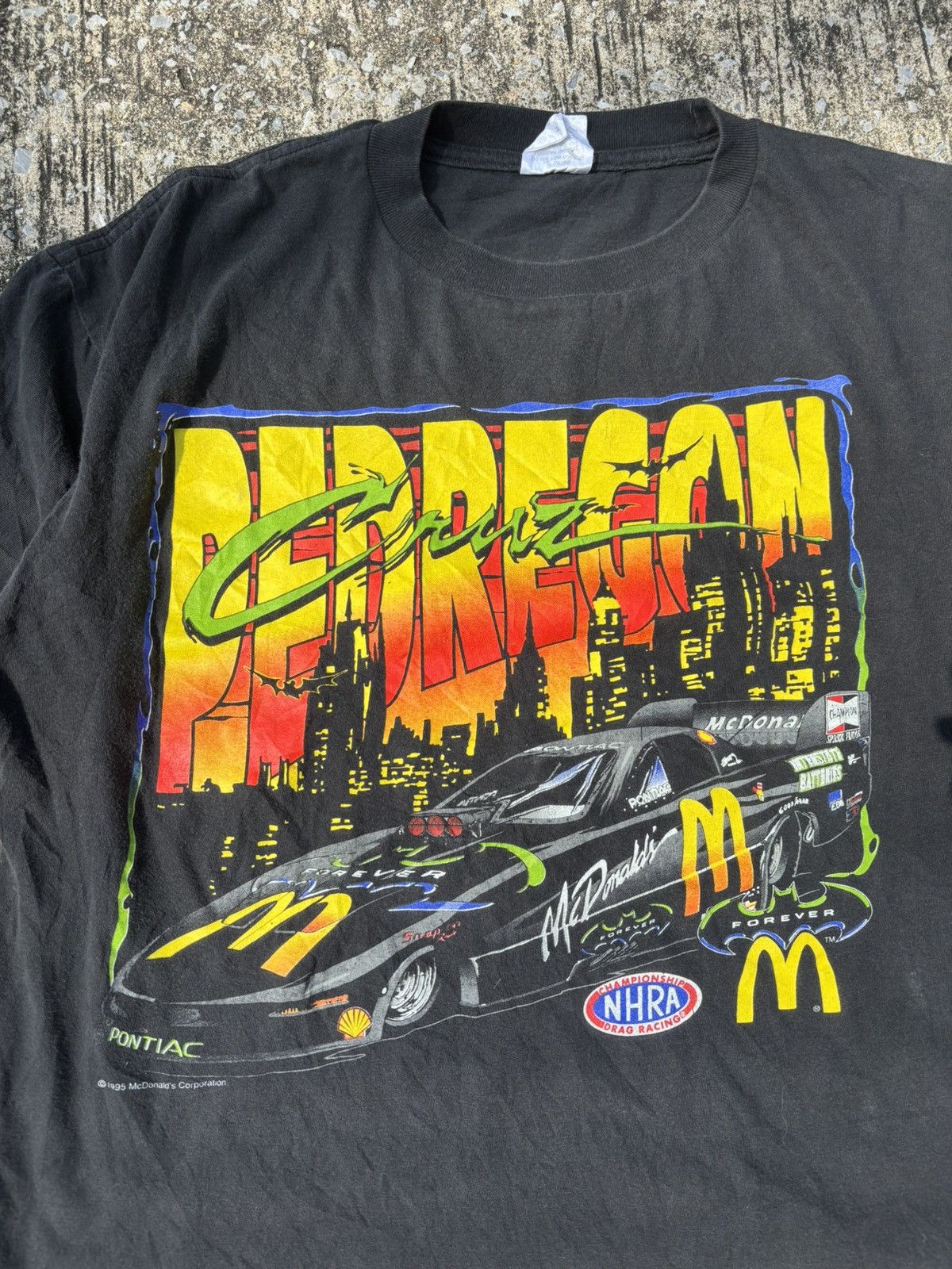 Other Vintage 90’s McDonald's BATMAN Nascar Racing T-Shirt Size US M / EU 48-50 / 2 - 2 Thumbnail
