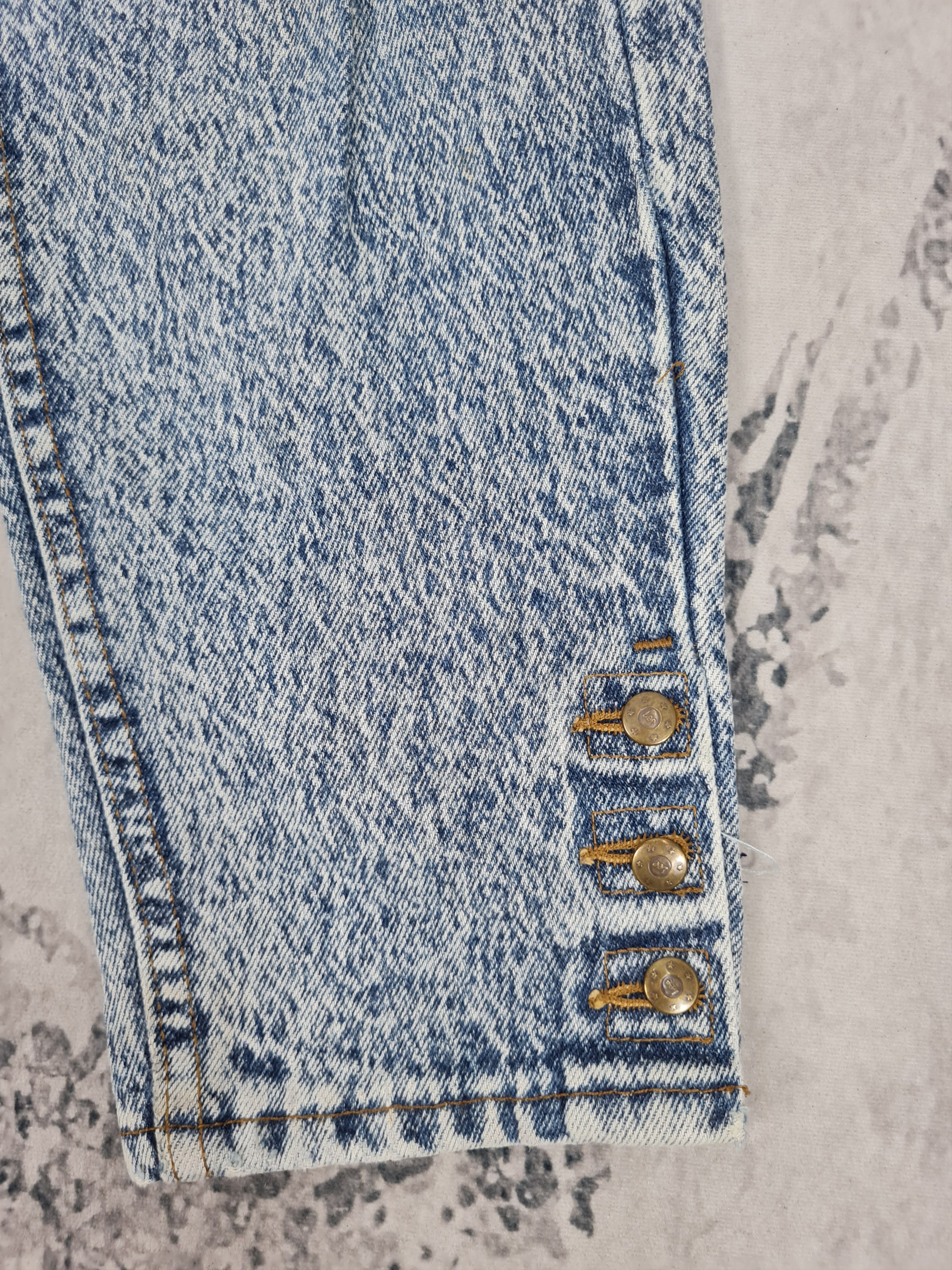 Lee Vtg 80's LEE RIDERS Acid Wash Moms Jeans 29x27 JB0123 Size 29" - 5 Thumbnail