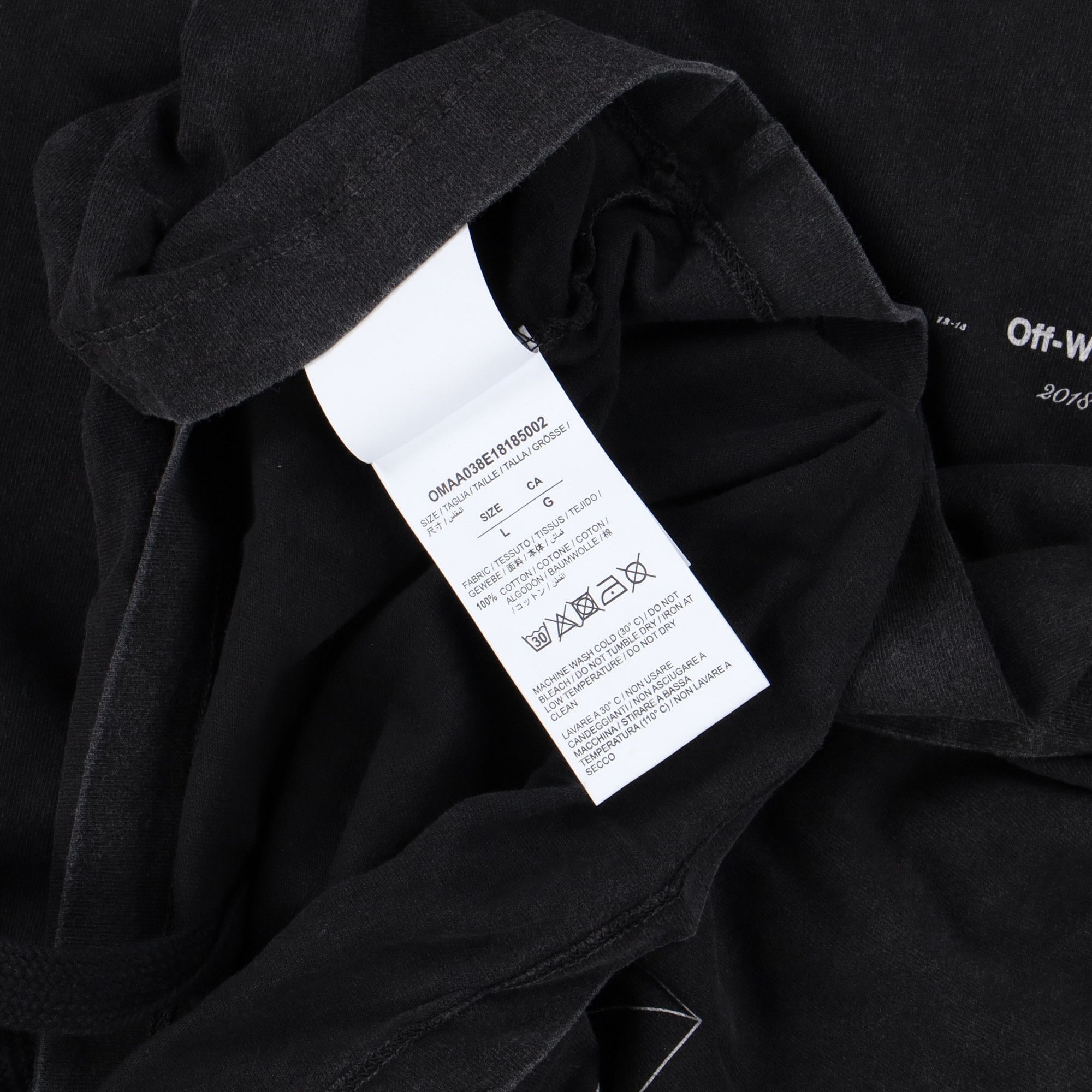 Off-White Washed Black 3D Arrows Oversized T-Shirt Size US XS / EU 42 / 0 - 7 Thumbnail