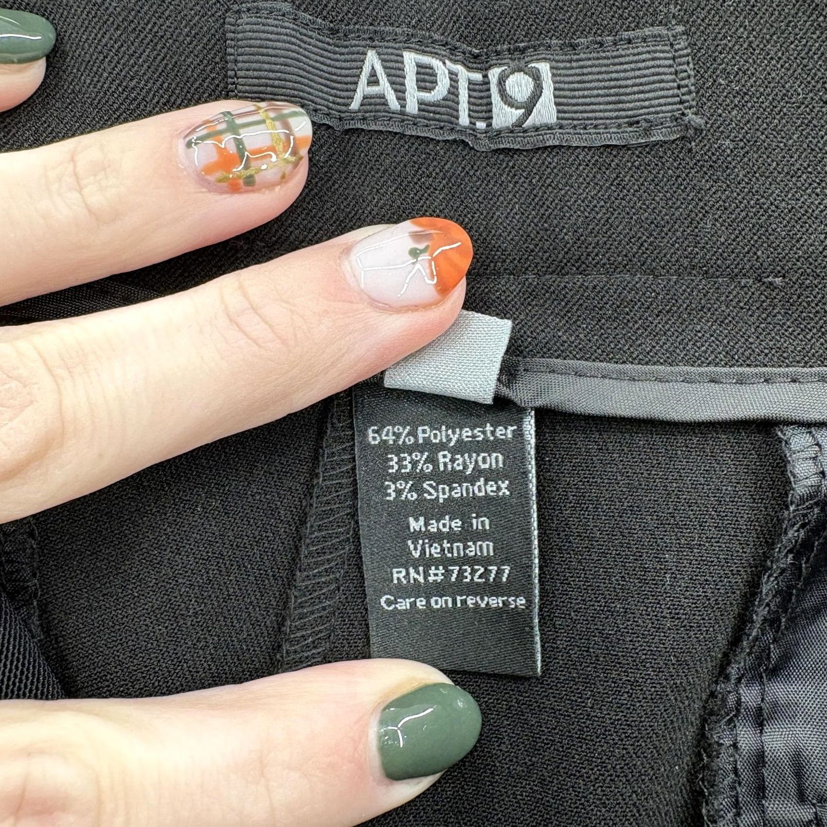 Apt. 9 APT 9 Pants Womens 18W Black Mid Rise Trouser Stretch Dress Work Career Office Pants Mens? Size 40" / US 18 - 7 Thumbnail