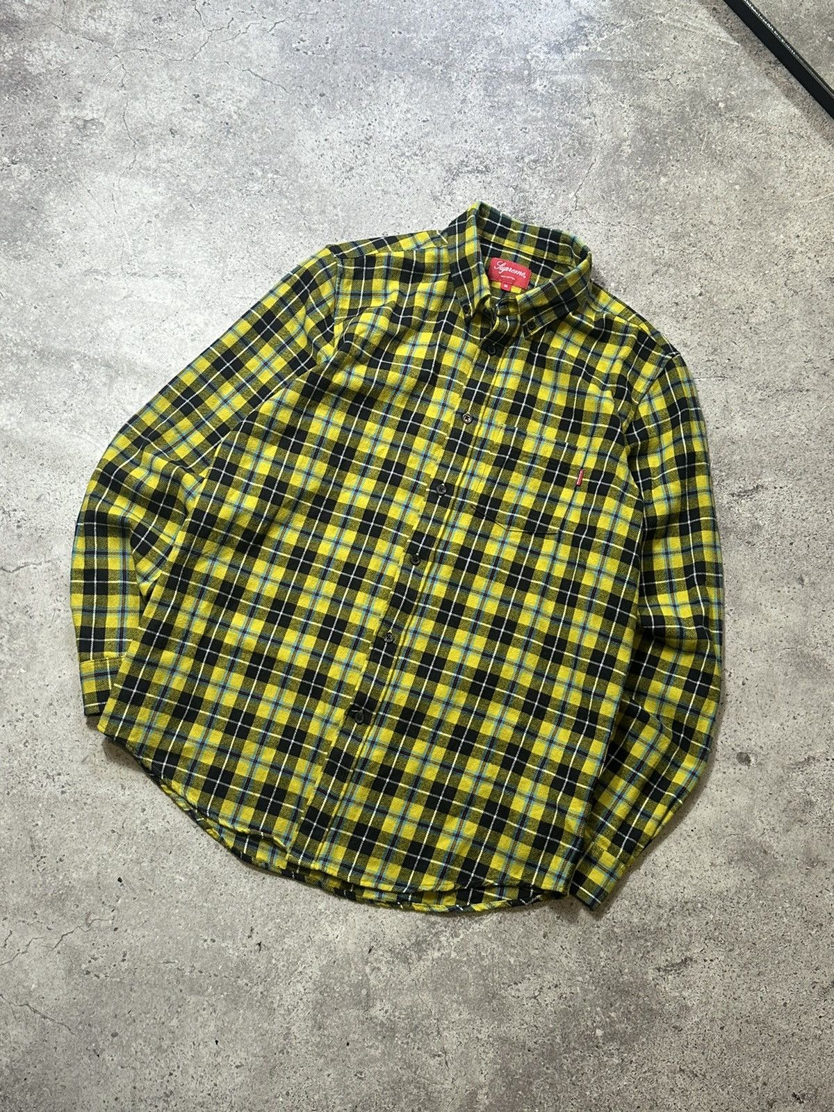 Hype × Streetwear × Supreme Supreme Shadow Plaid Flannel Shirt in Green  Luxury | Grailed