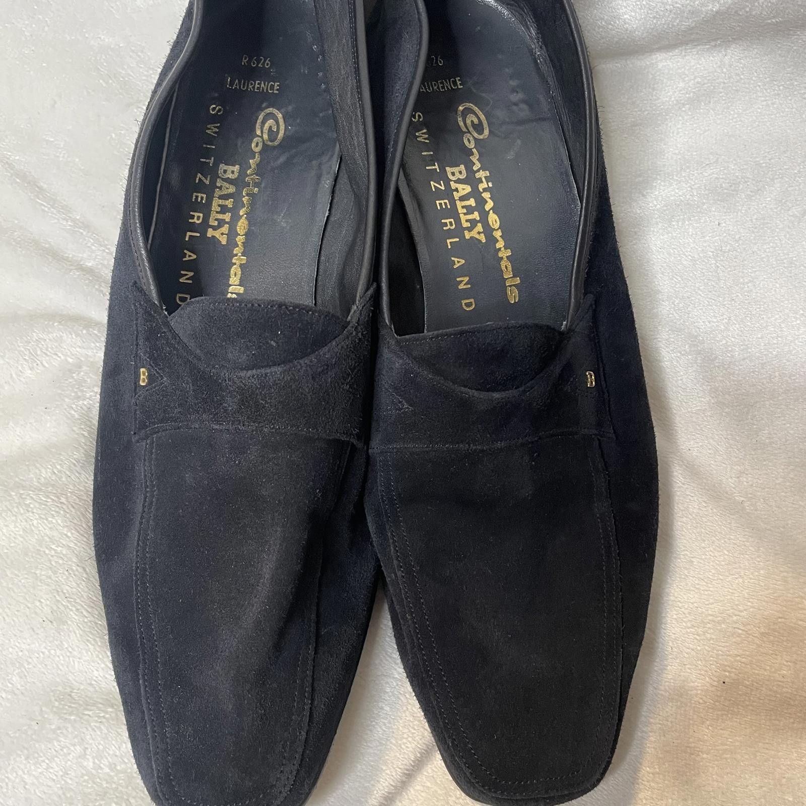 Bally Vintage Bally Black Suede Loafers Men's –Made in Switzerland Size US 9 / EU 42 - 3 Thumbnail
