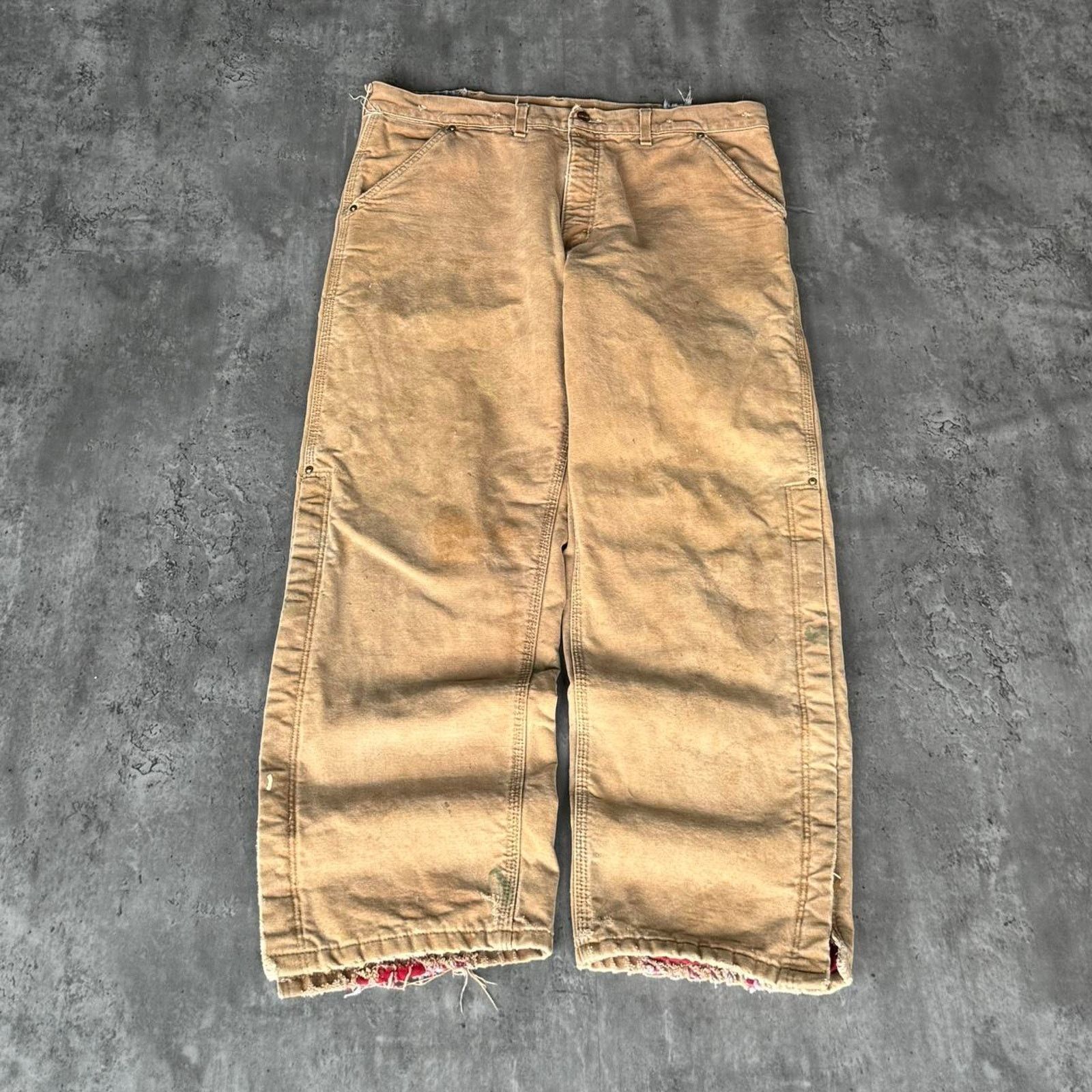 Carhartt × Vintage Vintage 90s Carhartt Made In USA Custom Carpenter Pants Size US 37 - 2 Thumbnail
