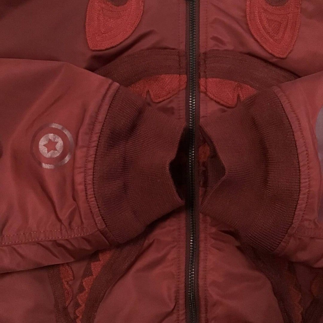 Bape BAPE SHARK MA-1 Bomber Jacket a bathing ape Dark Red Size US M / EU 48-50 / 2 - 6 Thumbnail