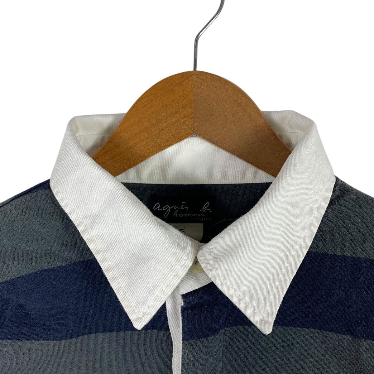 agnes b. Vintage agnès b. homme Striped Long-Sleeve Shirt Size US M / EU 48-50 / 2 - 5 Thumbnail