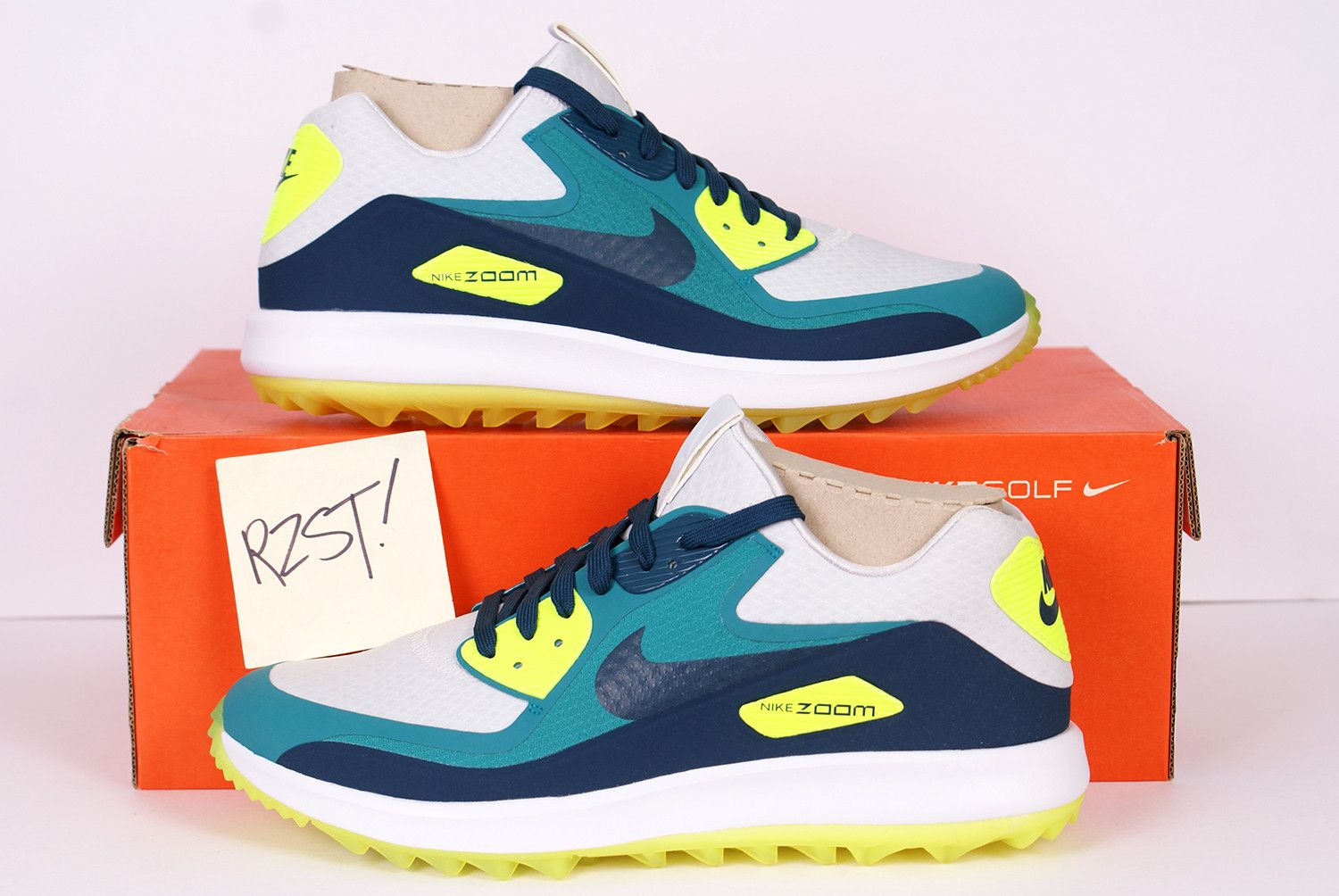 Nike 2016 Nike Air Zoom 90 IT VOLT RIO TURQUOISE Golf Shoes Size US 10 / EU 43 - 1 Thumbnail