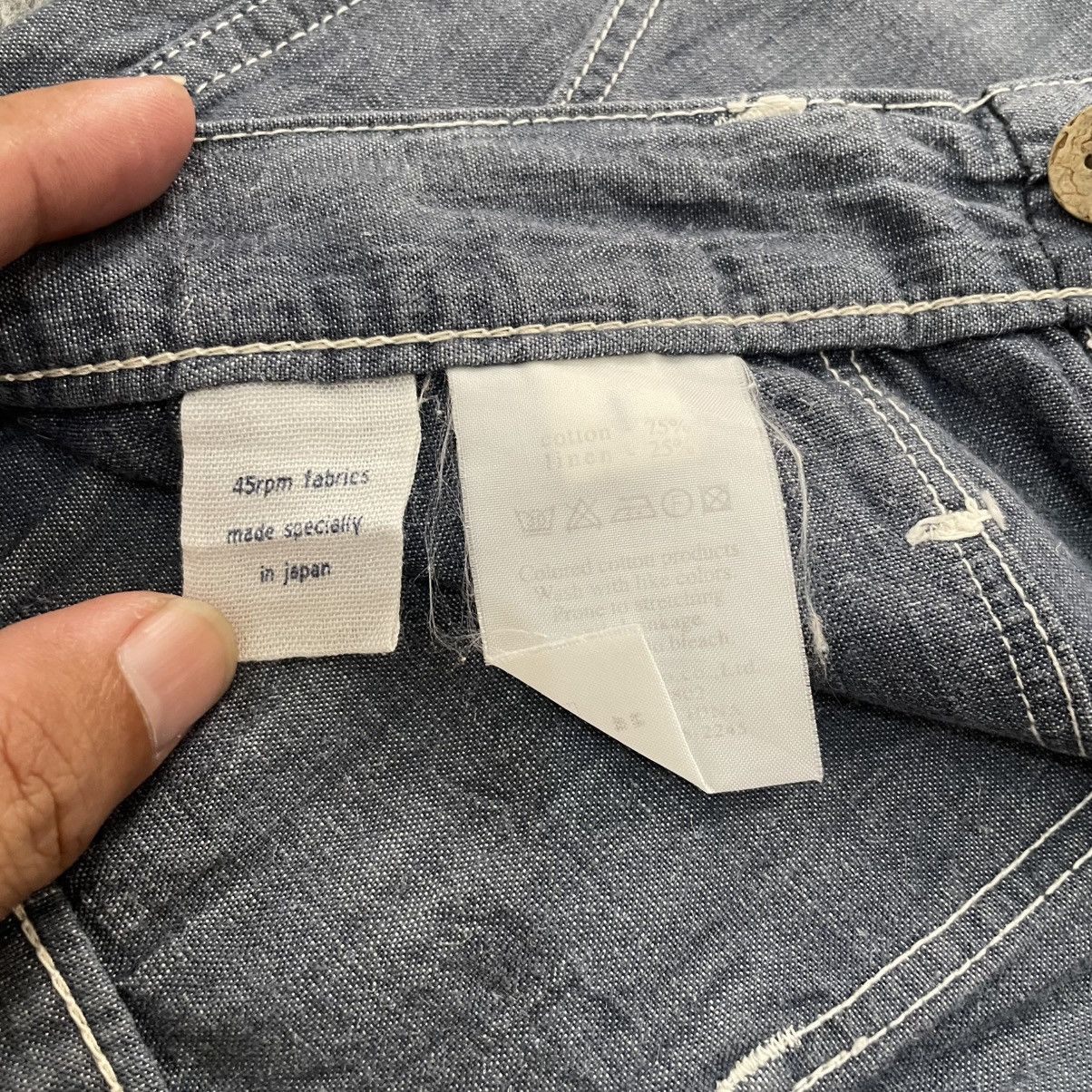 45rpm 45 Rpm Linen Culottes Indigo Blue Streetwear Pants Size 32" / US 10 / IT 46 - 4 Thumbnail