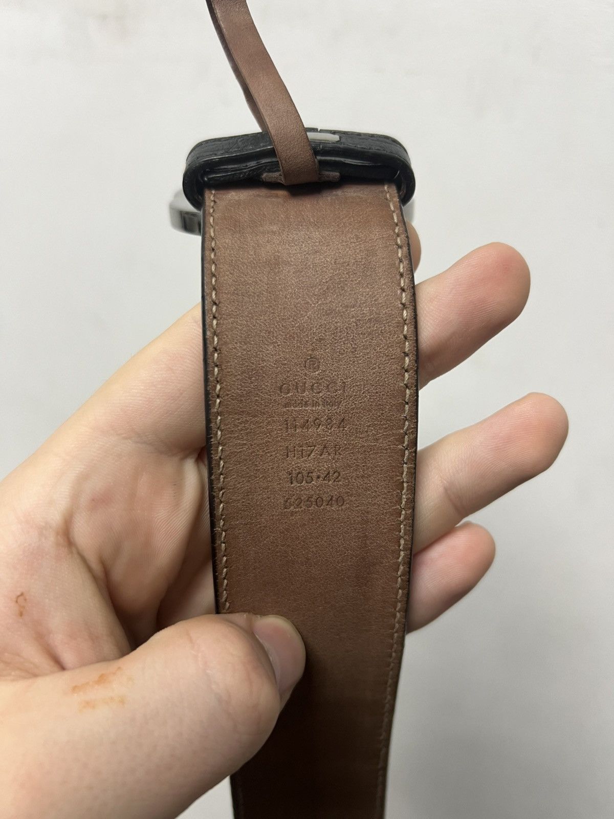Gucci Gucci Belt Big Logo GG Green Red Size ONE SIZE - 4 Thumbnail
