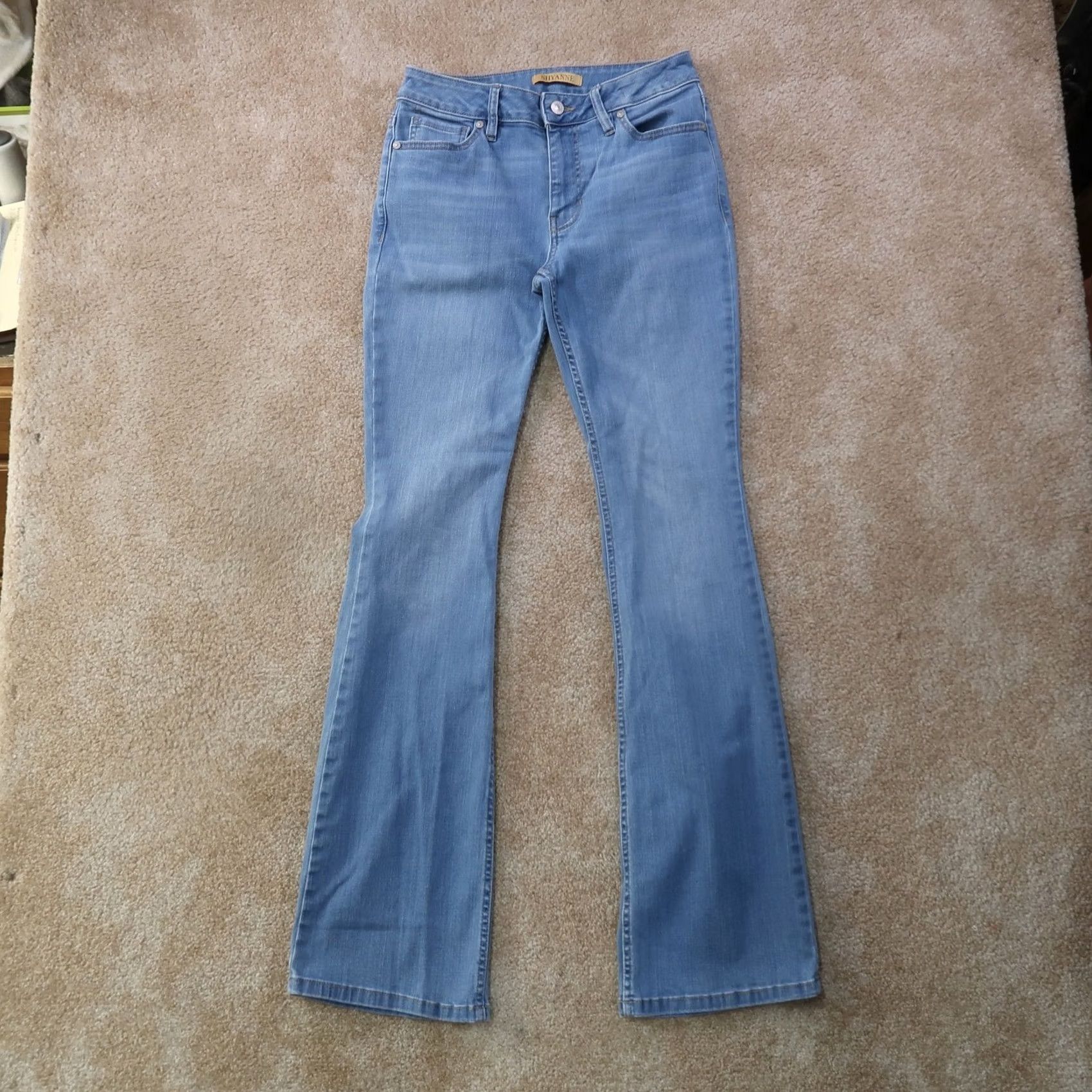Vintage Shyanne Jeans Womens 28x34 Bootcut Denim Stretch 5-Pocket Medium Blue" Size 28" / US 6 / IT 42 - 2 Thumbnail