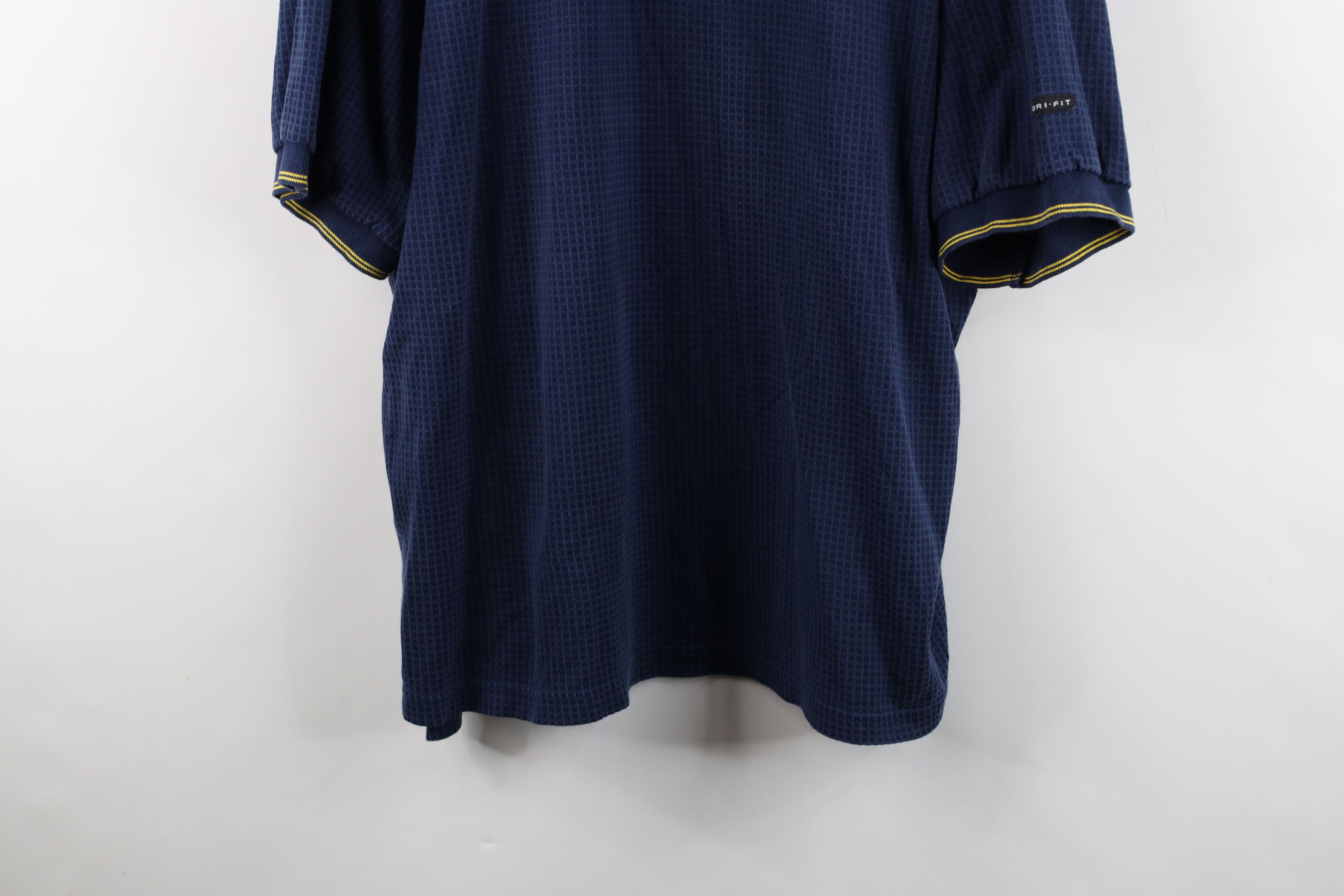 Nike Vintage Nike Mini Swoosh University of Michigan Thermal Polo Size US XXL / EU 58 / 5 - 3 Thumbnail