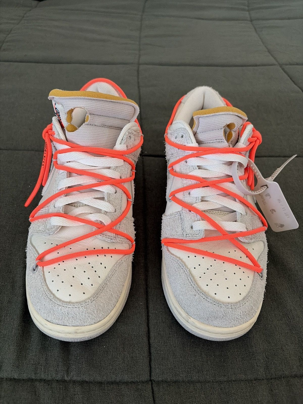 Nike × Off-White Nike Off White Dunk Low Lot 11 Size US 10.5 / EU 43-44 - 3 Thumbnail