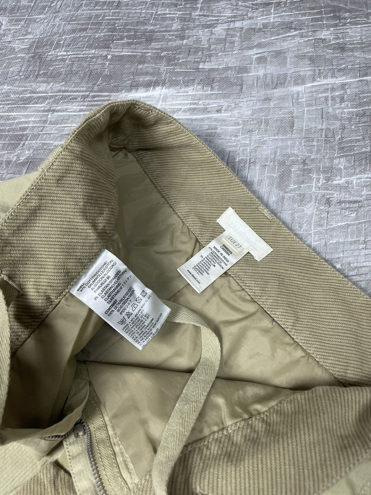 Diesel × Japanese Brand Diesel Vintage Y2K Japanese Style Silk Pocket Mini Skirt Size 27" / US 4 / IT 40 - 11 Thumbnail