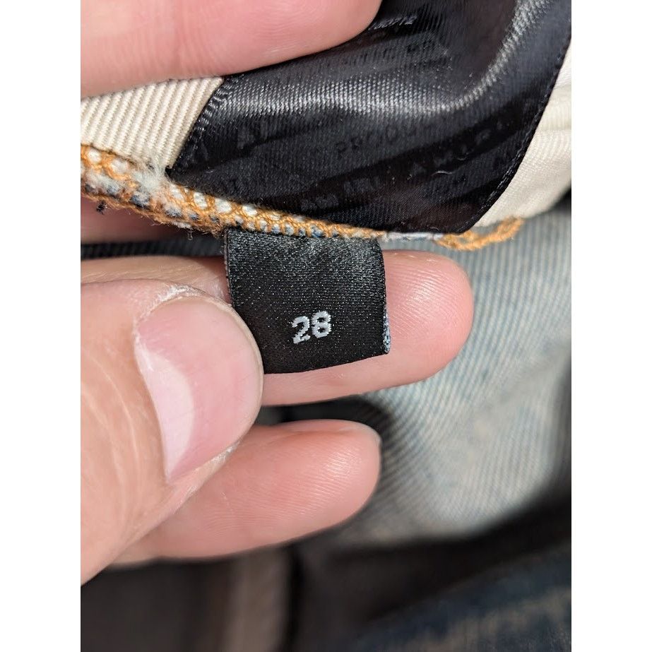 Amiri o1rshd1 Rainbow Paisley Thrasher Jeans in Clay Indigo Size US 28 / EU 44 - 20 Thumbnail