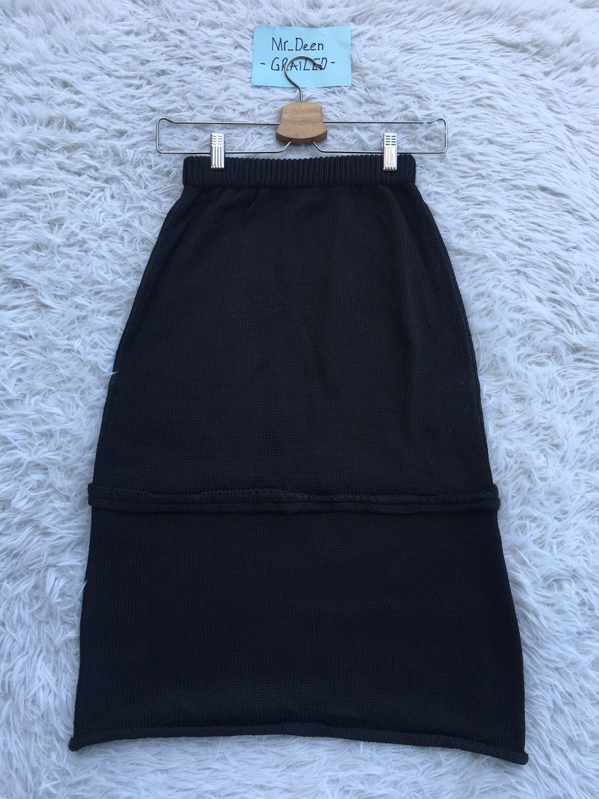 Yohji Yamamoto Rare Vintage Yohji Yamamoto Midi Skirt Size 23" - 11 Thumbnail