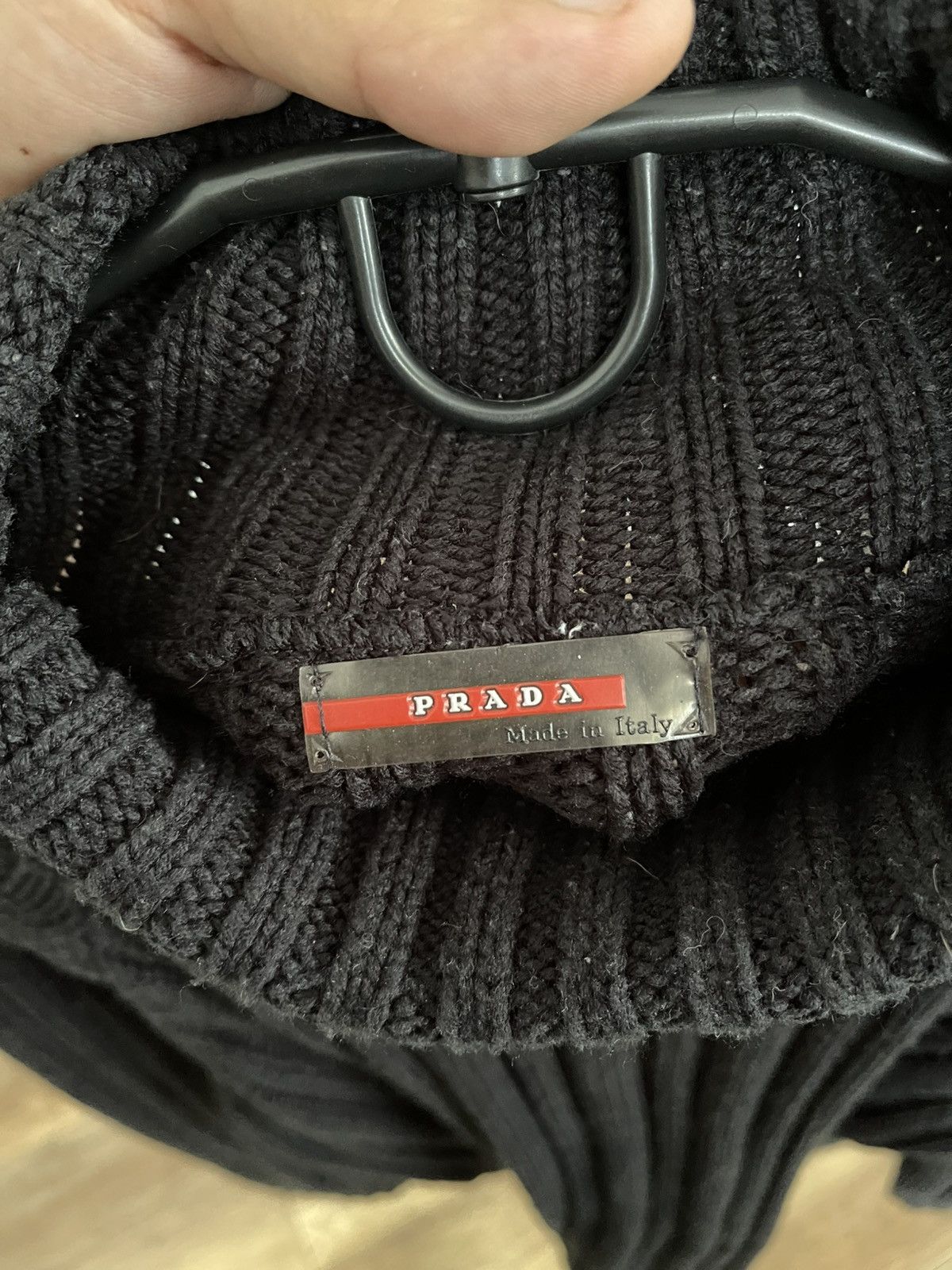 Prada Prada Turtleneck Cable Wool Knit Turtleneck Sweater Size US M / EU 48-50 / 2 - 8 Thumbnail