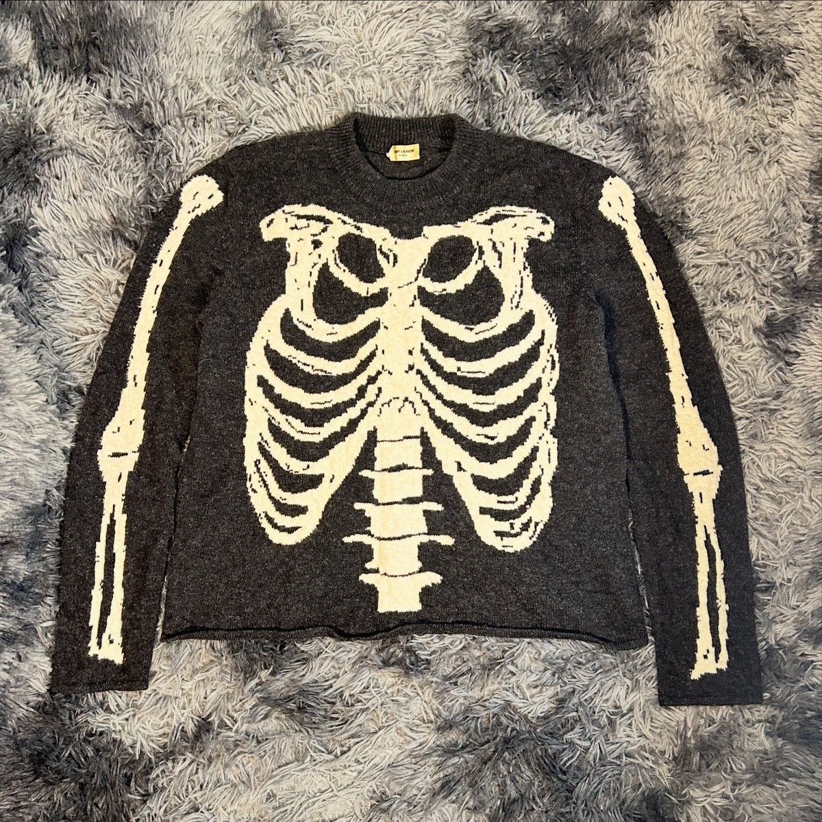 Saint Laurent Skeleton Sweater | Grailed
