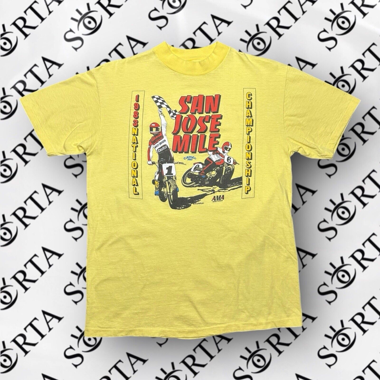 Camel 80s Camel Pro San Jose Mile National Championship AMA Shirt Size US L / EU 52-54 / 3 - 1 Thumbnail