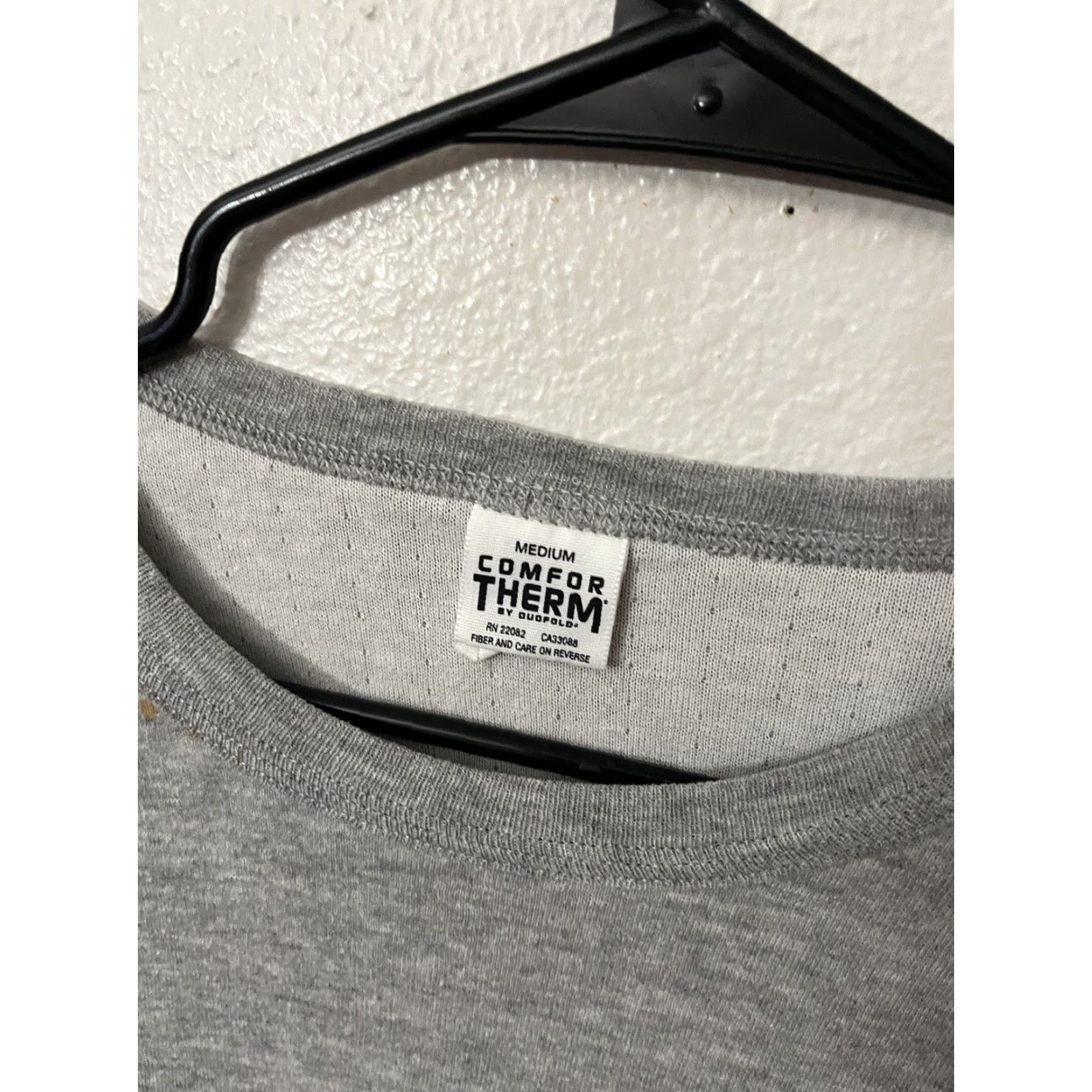 Vintage VINTAGE Comfor Therm Gray Thermal Long Sleeve Shirt Adult Medium 80s Mens Size US M / EU 48-50 / 2 - 2 Thumbnail