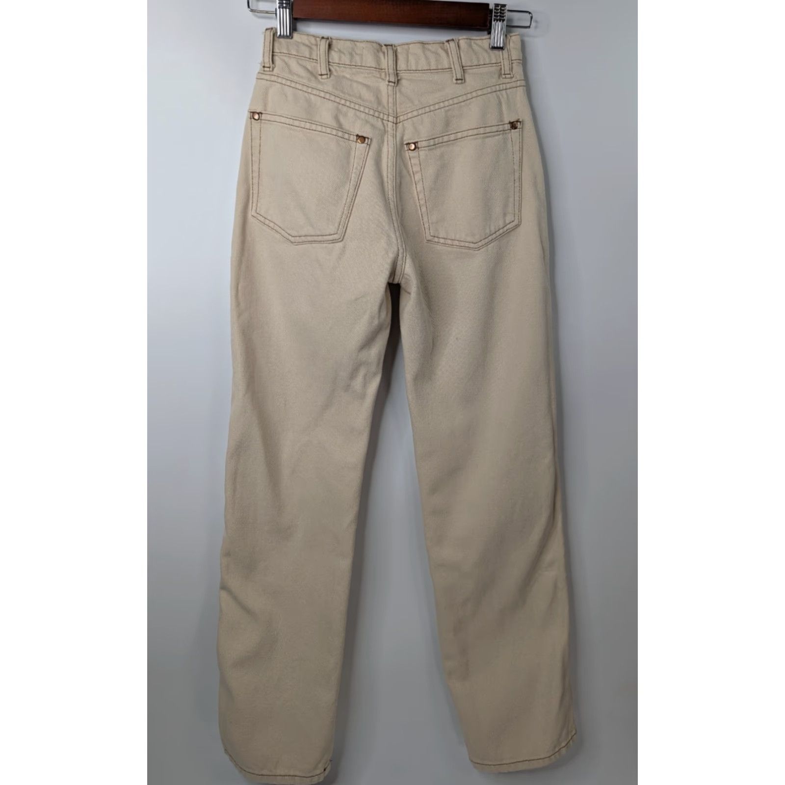 Reformation VINTAGE Reformation Cowboy Jeans Straight Women’s Size 23 Beige Almond High Rise Size 40" / US 18 - 5 Thumbnail