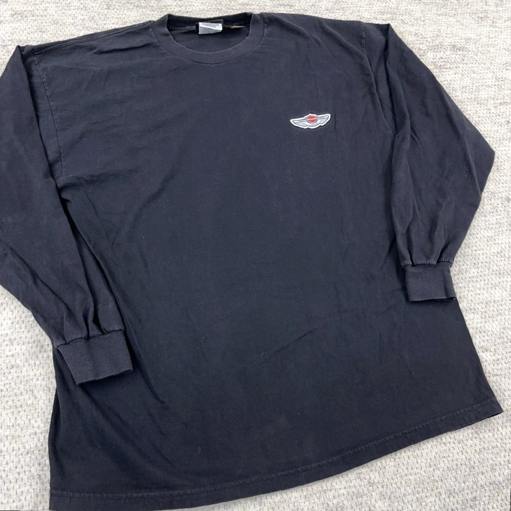 Harley Davidson VINTAGE Harley-Davidson Shirt Men XL Black Long Sleeve Tee Motorcycle 100 Years USA Y2K Mens Holiday 80s Retro Logo Graphic Print USA Hipster Classic Size US XL / EU 56 / 4 - 5 Thumbnail