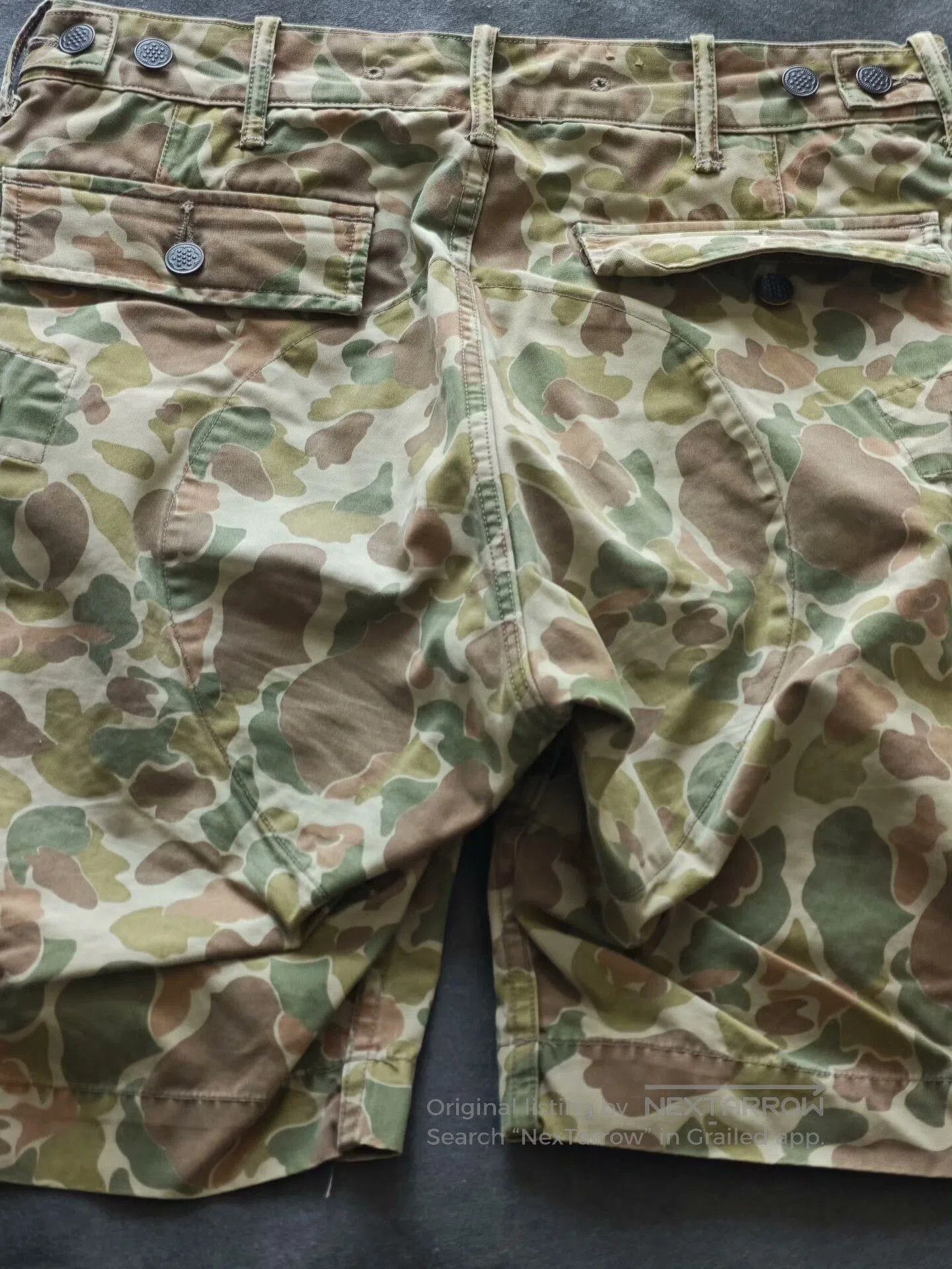 RRL Ralph Lauren RRL Camouflage Cargo Shorts. Size US 30 / EU 46 - 2 Thumbnail