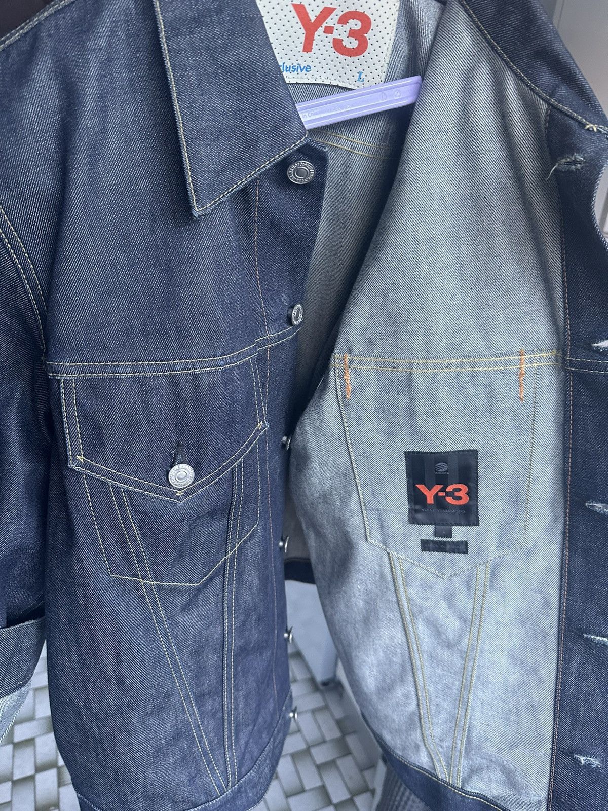 Y-3 Y-3 adidas denim jacket Size US M / EU 48-50 / 2 - 7 Thumbnail