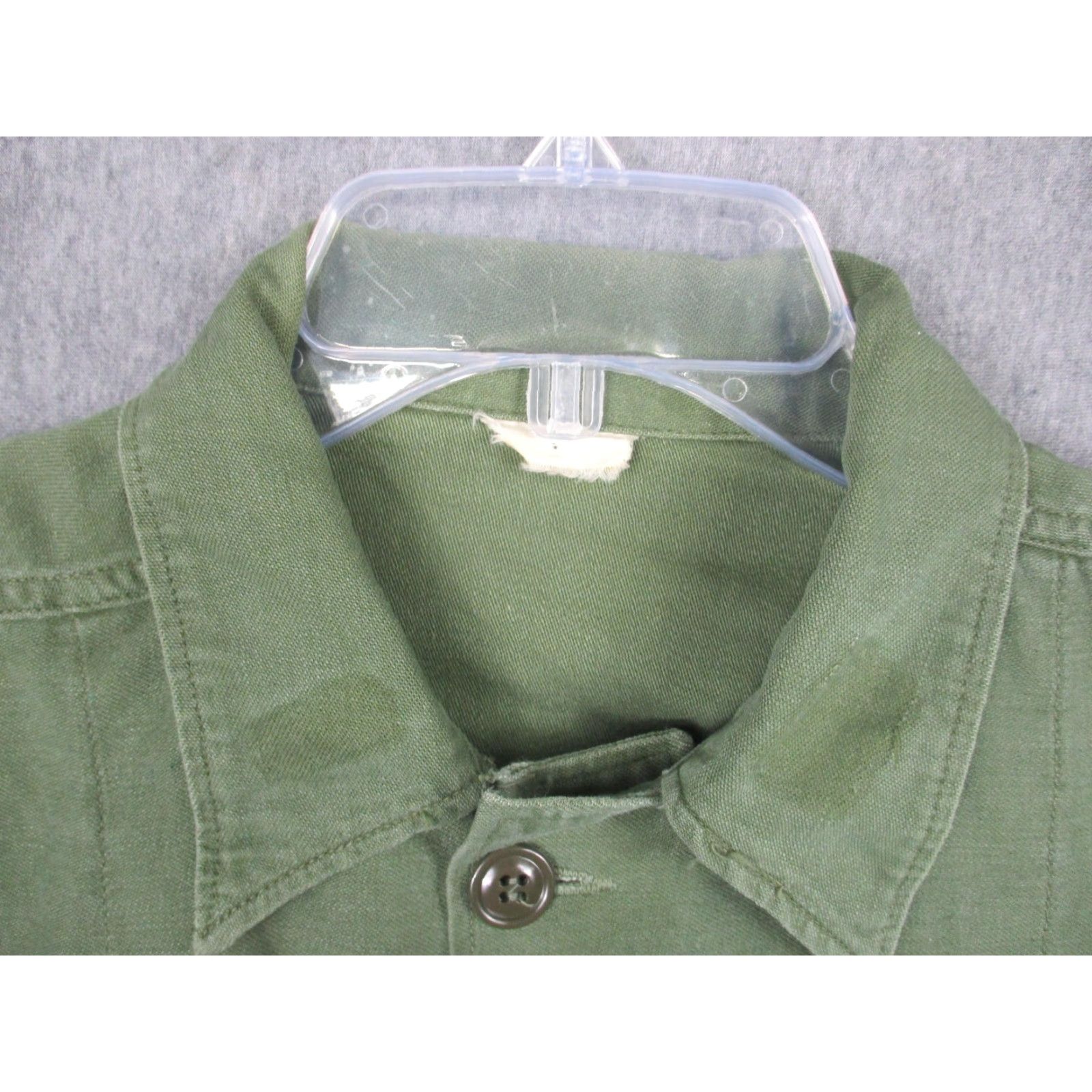 Olive VINTAGE US Air Force Shirt Mens Large Olive OG-107 Tactical Air Command 70s Size US L / EU 52-54 / 3 - 6 Thumbnail