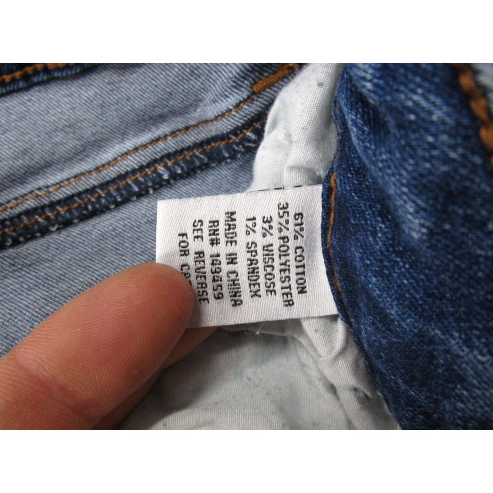 Madison Ashley Madison Women's Wide-Leg Baggy Fit Cargo Jeans Blue Denim Size 9 Stretch Denim Jeans Womens Wide-Leg Baggy Fit 9 Blue Size 30" / US 8 / IT 44 - 5 Thumbnail