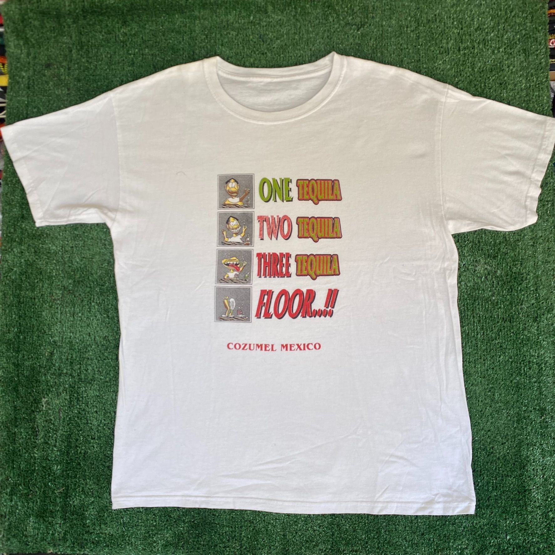 Vintage Vintage Y2K Tequila Humor Shirt Cozumel Funny Drunk Tee Size US L / EU 52-54 / 3 - 1 Thumbnail