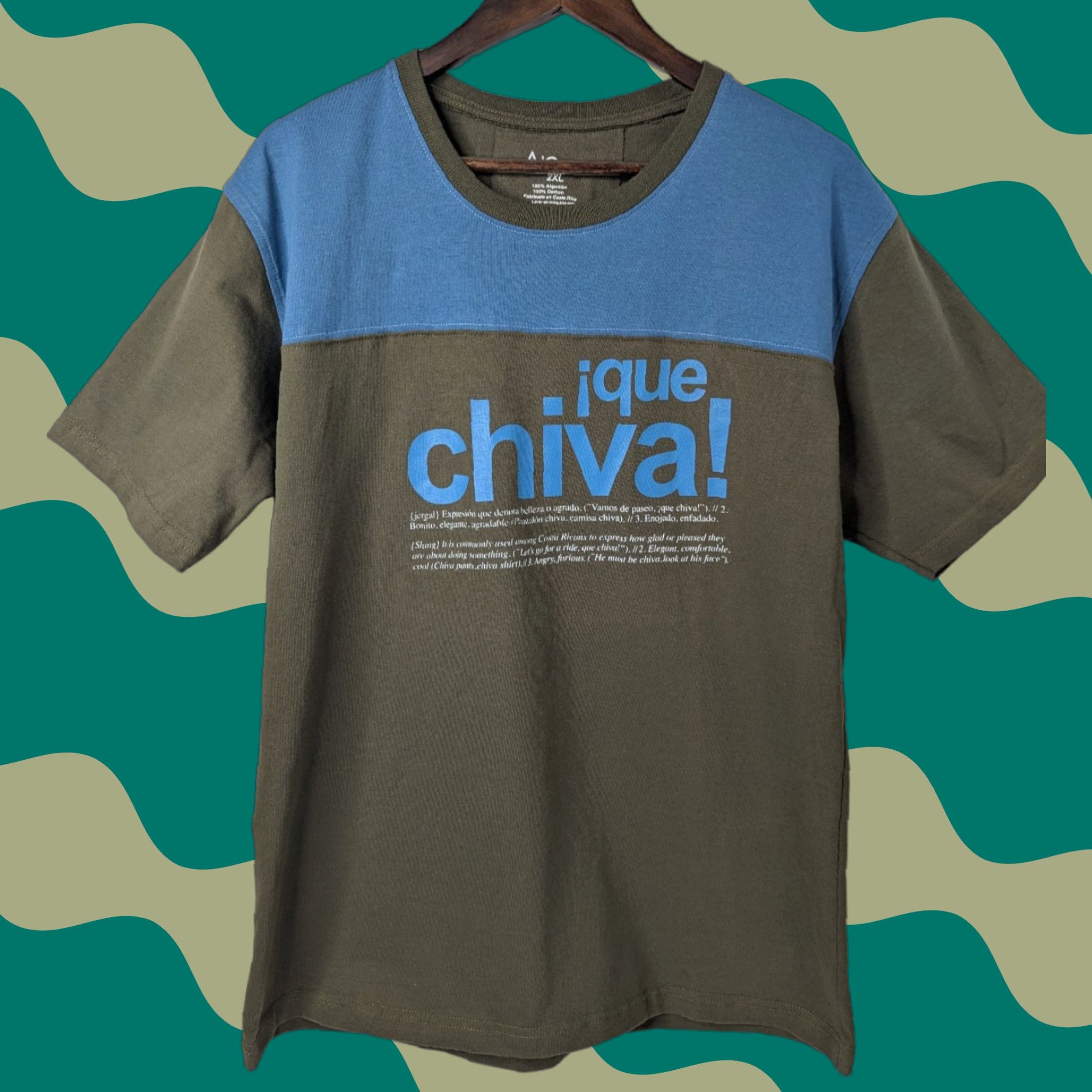 Gildan Alotico Que Chiva! Colorblock 2XL T-Shirt Costa Rican Slang Novelty Nike Shirt Size US XXL / EU 58 / 5 - 1 Thumbnail