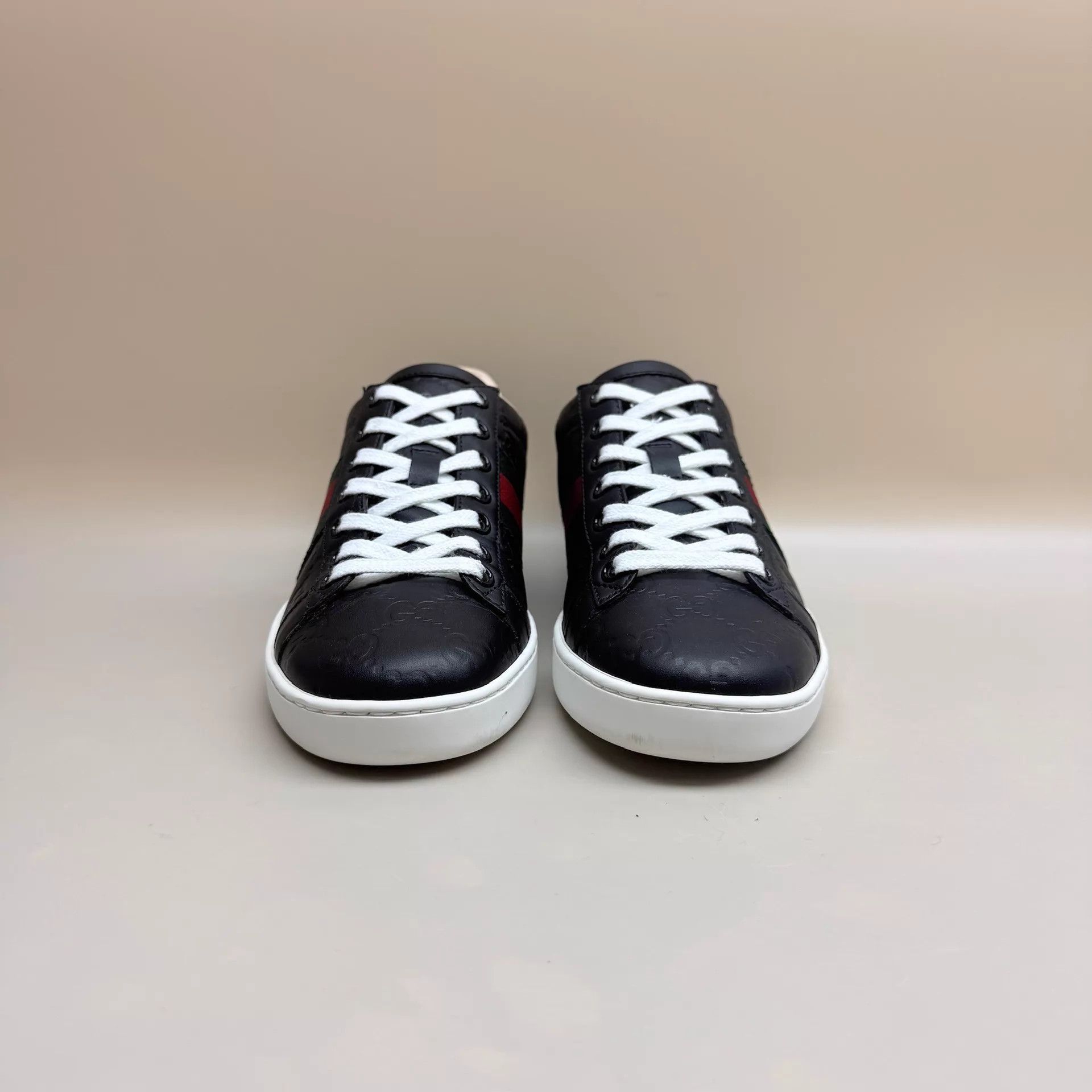 Gucci GUCCI Black Dark All-Over Print Sneaker 35 Mint Size US 4.5 / IT 34.5 - 2 Thumbnail