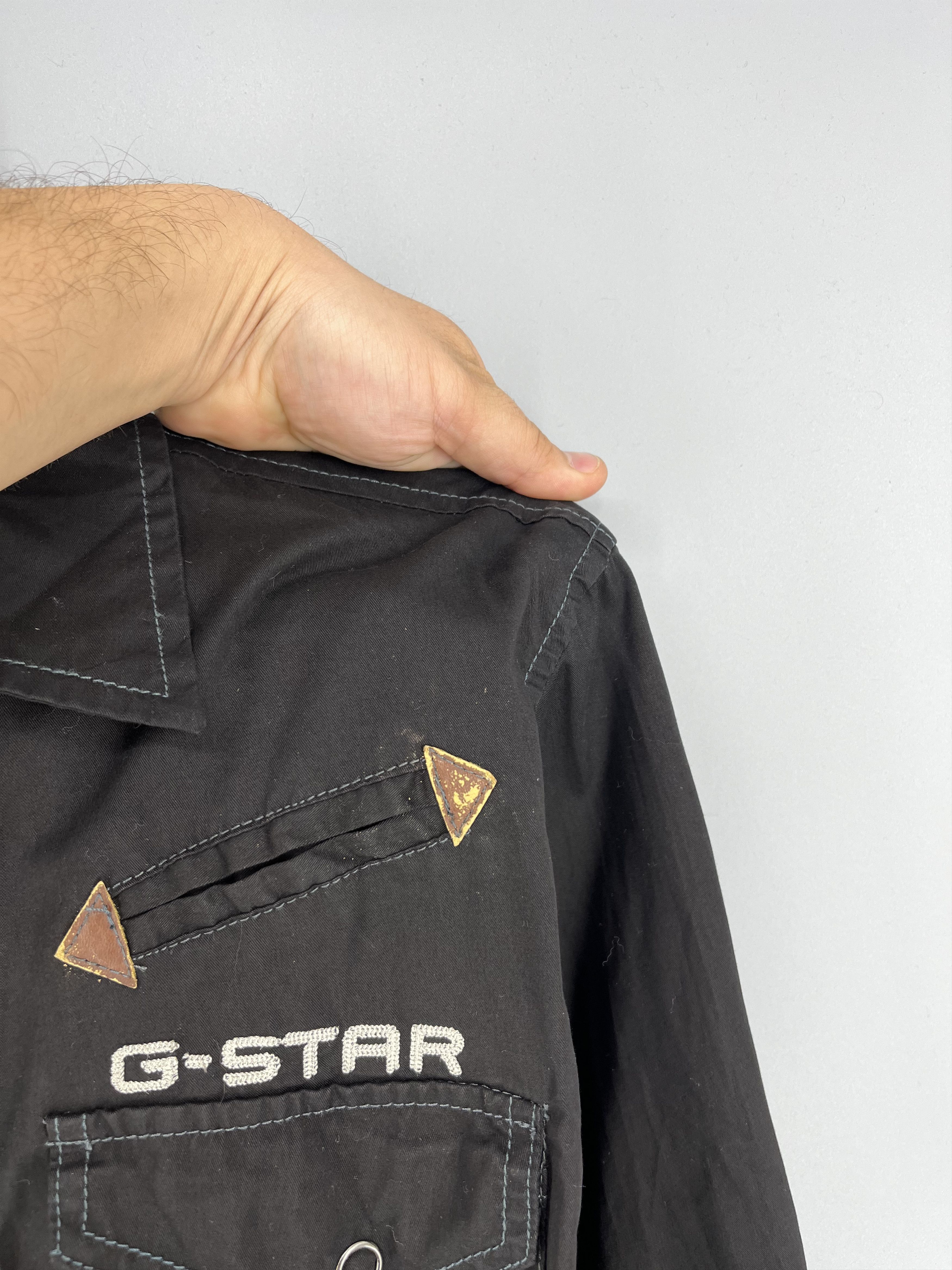 G-Star Vintage Y2K G Star Raw Men’s Black Shirt With Big Logo Size US L / EU 52-54 / 3 - 8 Thumbnail