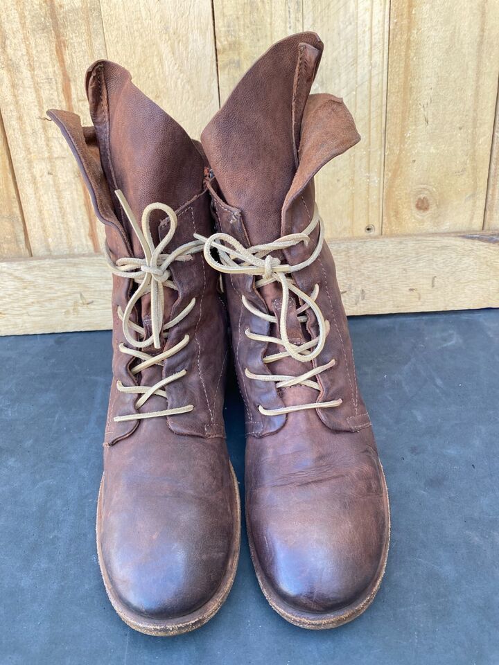 A.S.98 AS 98 All Saints Leather Military Boots Men John Varvatos Size US 10 / EU 43 - 8 Thumbnail