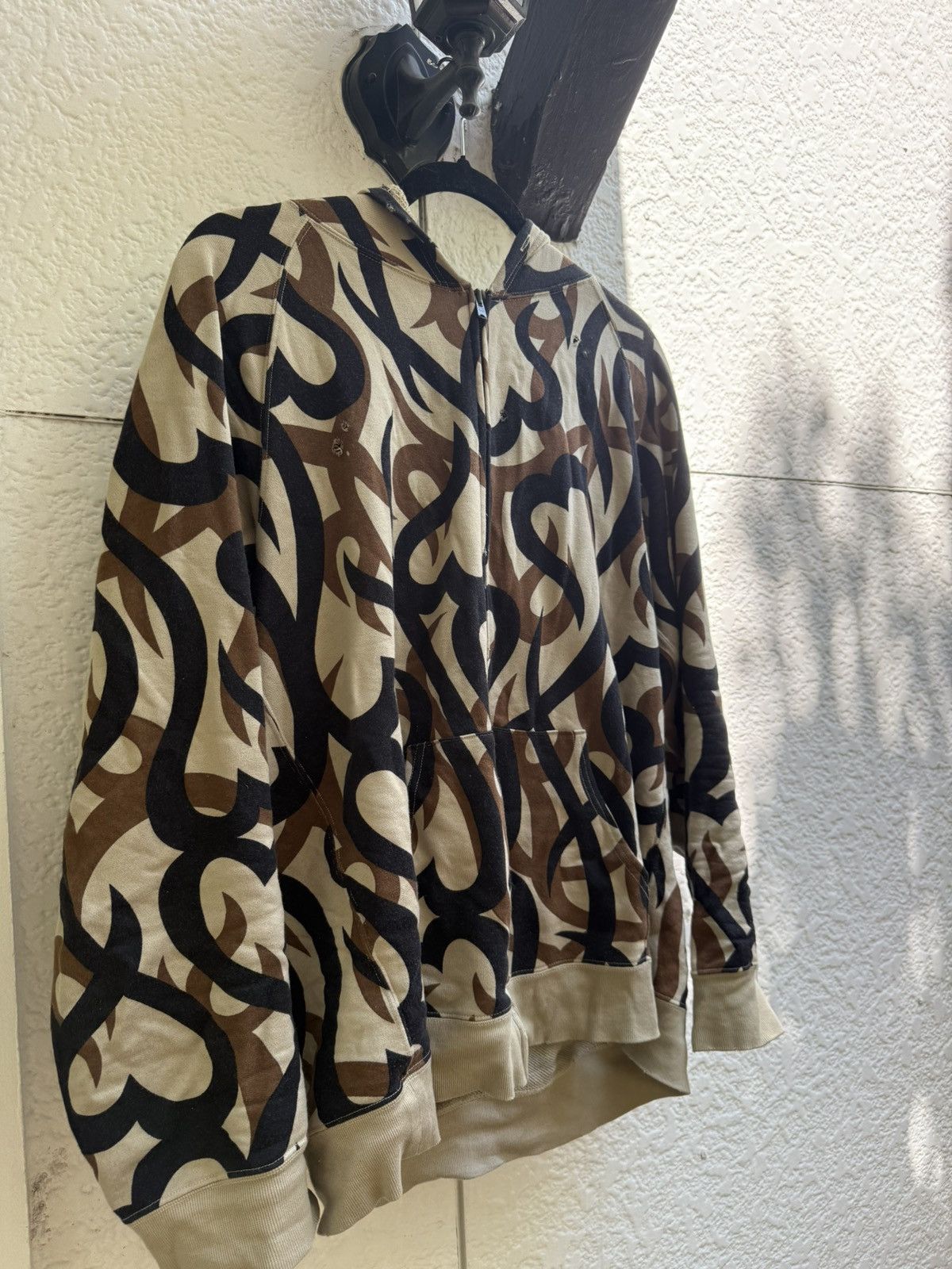 トップス 04aw Number (N)ine Heart Tribal Sweat 3 NUMBER (N)INE AW2004 “GIVE PEACE A CHANCE” TRIBAL HEART ZIP