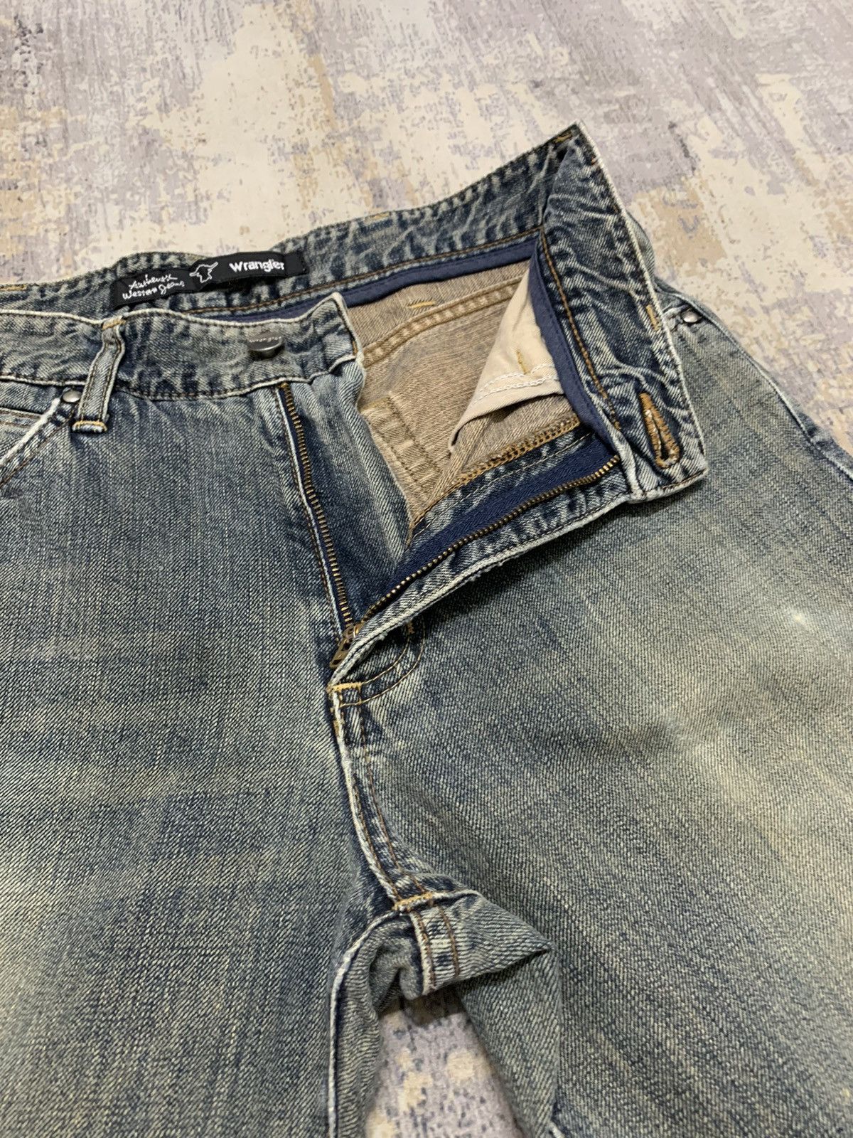 If Six Was Nine Vintage 90s Wrangler Jeans Rusty Straight Leg Denim Size US 30 / EU 46 - 7 Thumbnail