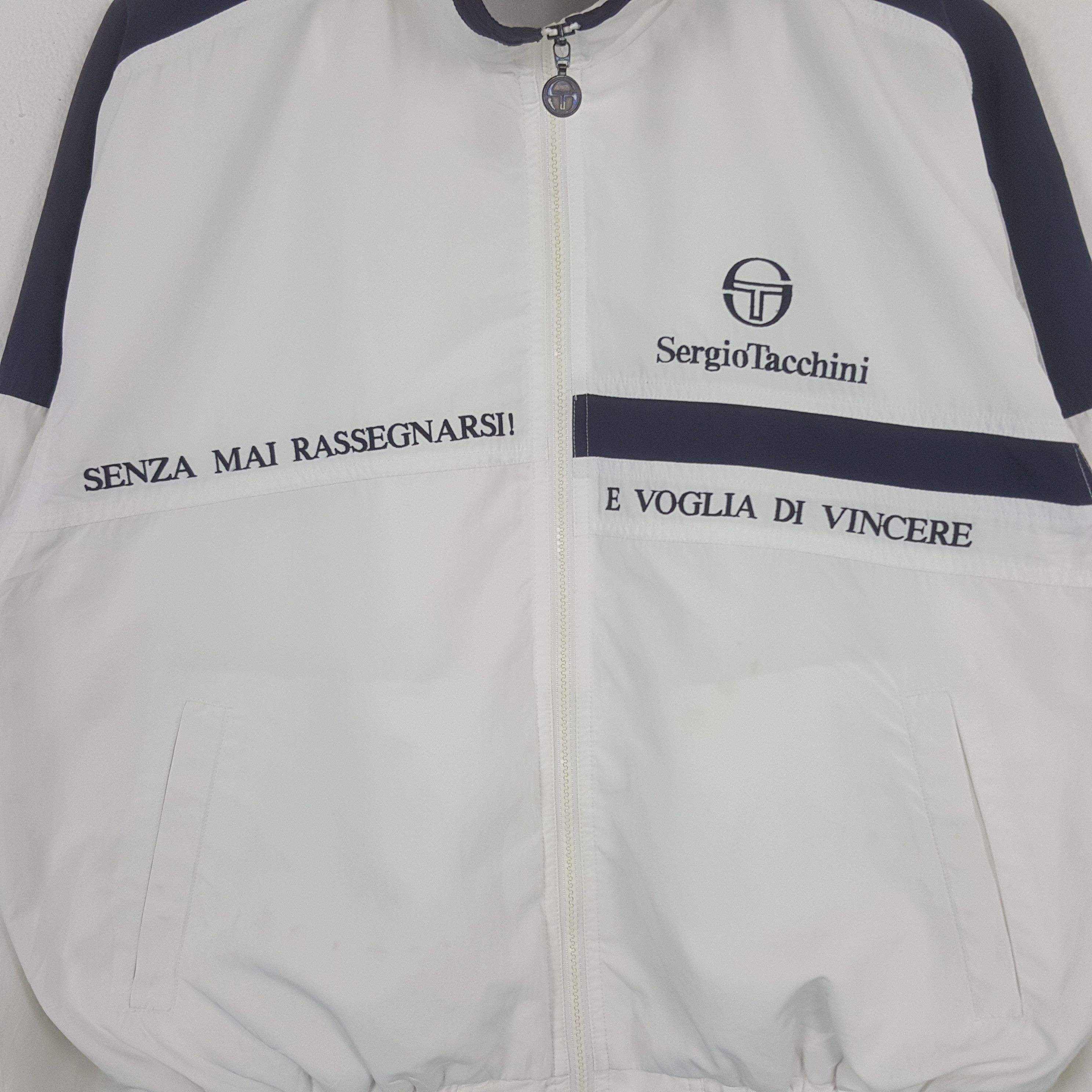 Sergio Tacchini Vintage Sergio Tachhini Italian Windbreaker Jacket RR16 Size US L / EU 52-54 / 3 - 2 Thumbnail