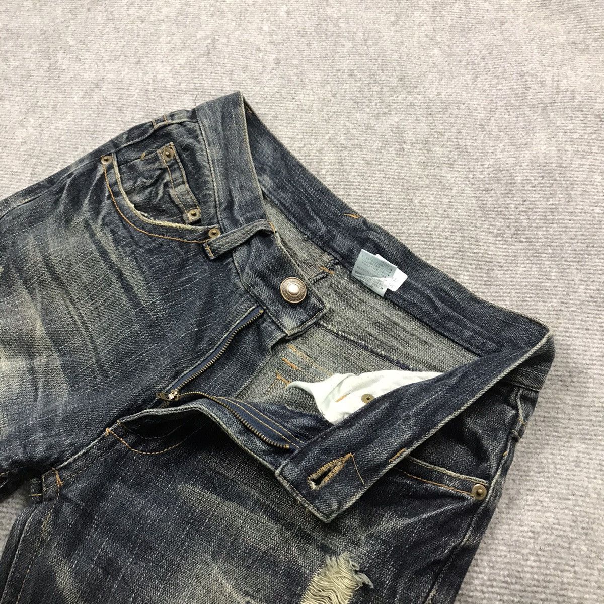 Japanese Brand FLARE🔥RIPPED DISTRESSED JAPANESE STYLE DENIM PANTS 154 Size US 28 / EU 44 - 16 Thumbnail