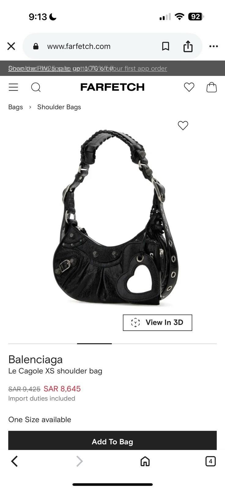 Balenciaga NWOT Balenciaga small Le Cagole bag black 2023+receipt3200$ Size ONE SIZE - 3 Thumbnail